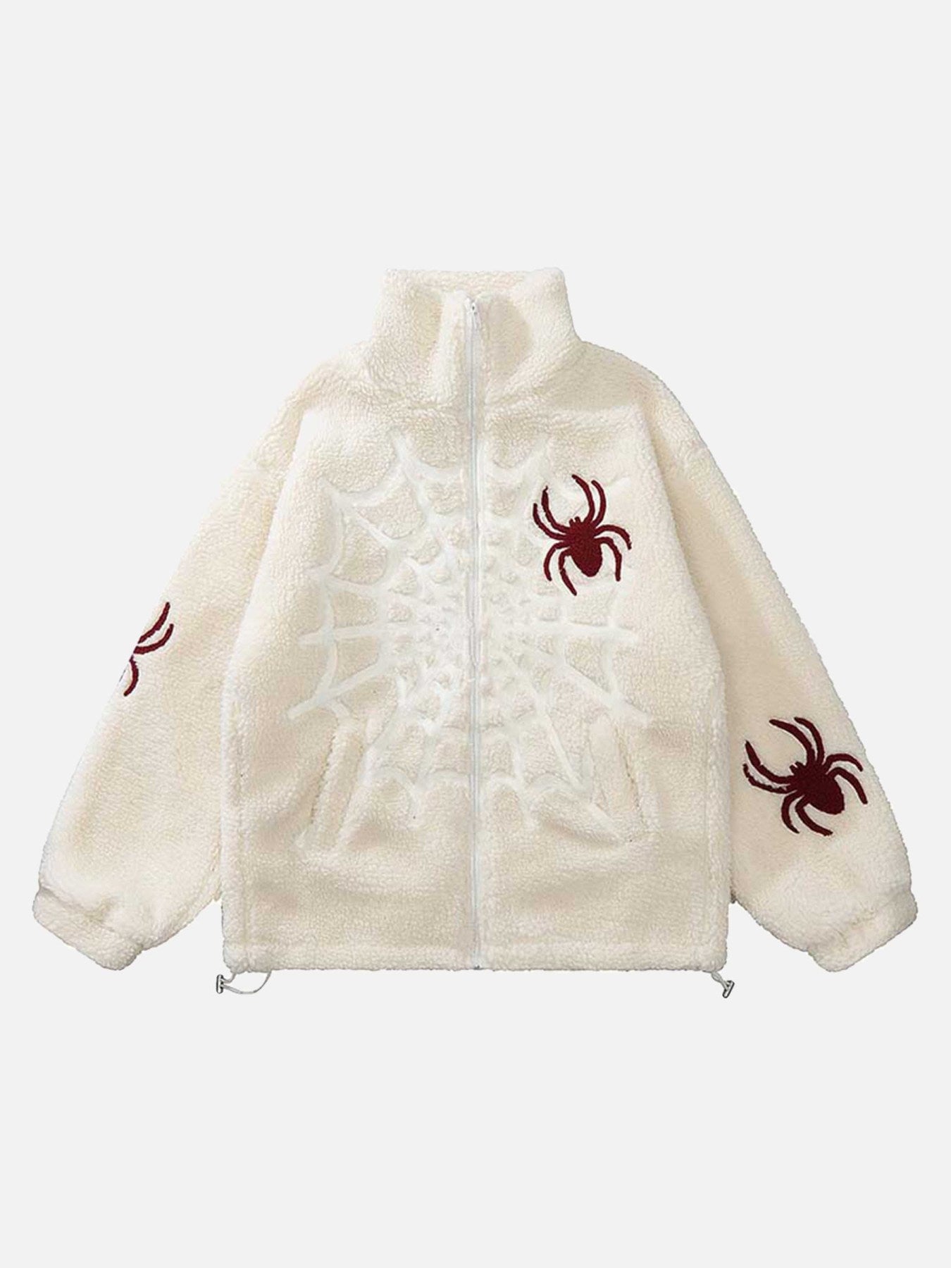 Thesupermade Spider Loose Lamb Wool Jacket