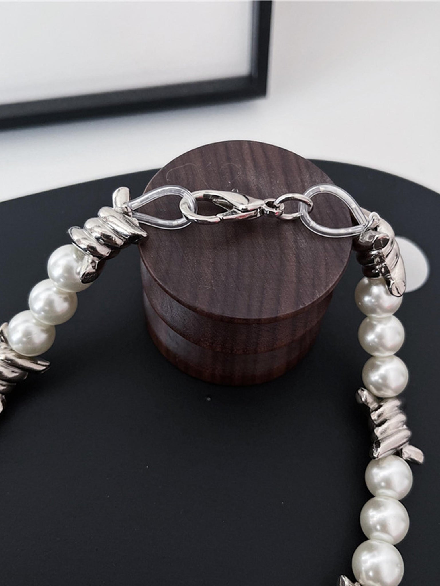The Supermade Punk Panel Pearl Necklace