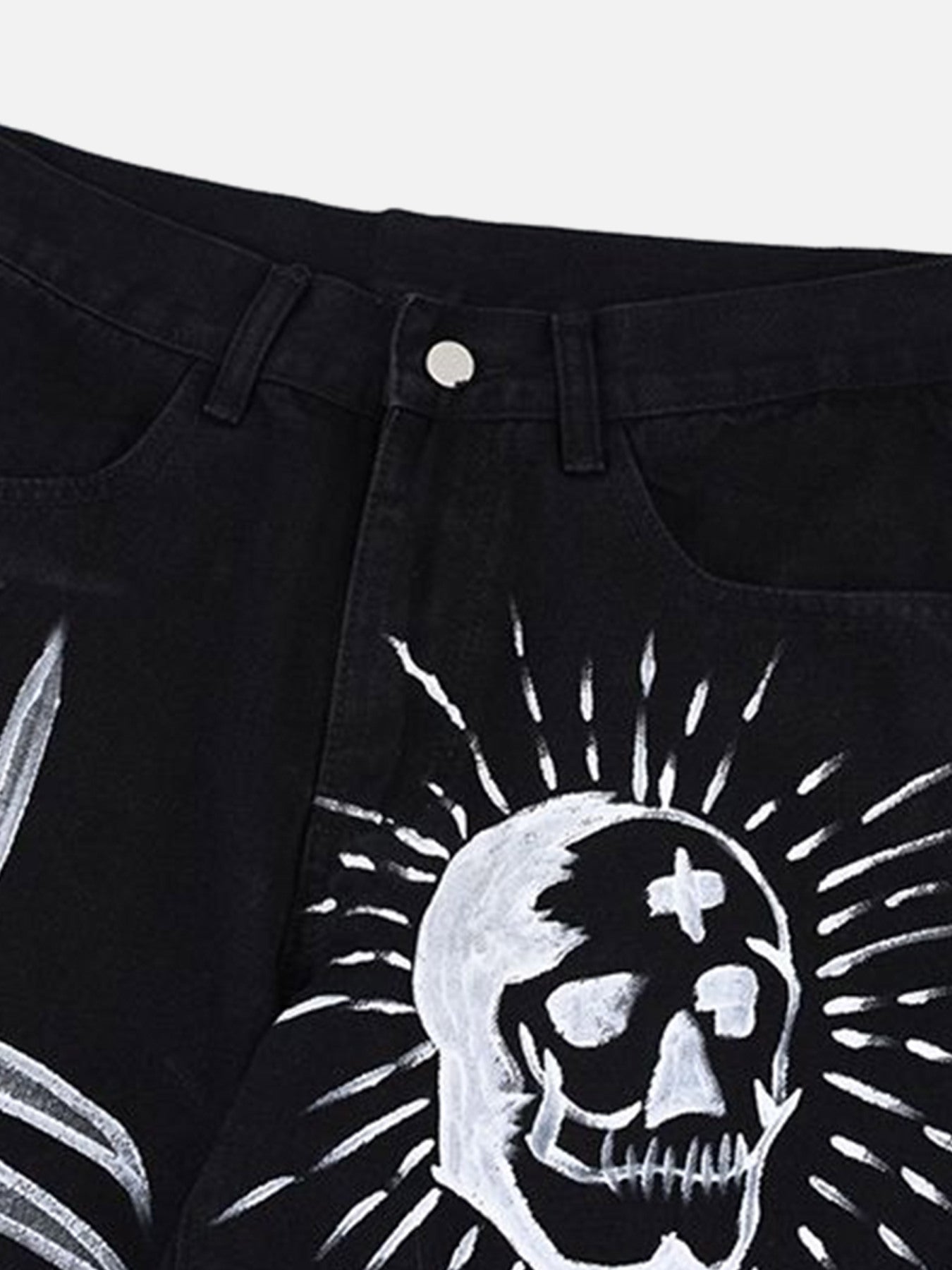 The Supermade Skull Centipede Print Casual Stretch Pants
