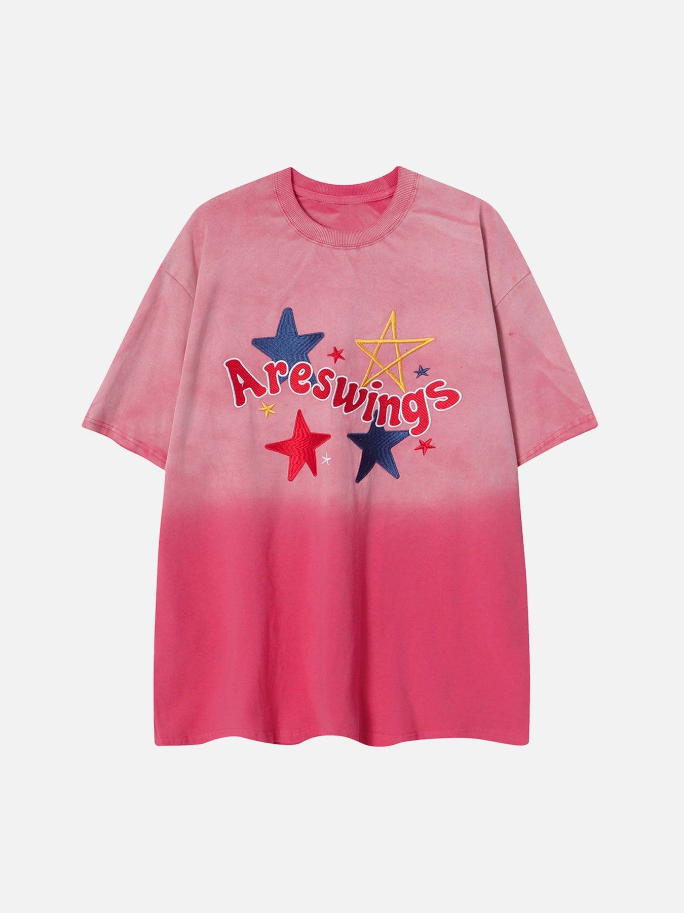 The Supermade American Wash Gradient Embroidery T-shirt