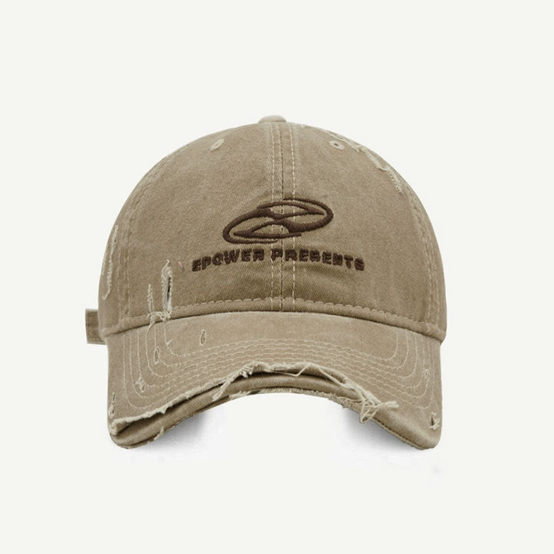 Thesupermade Distressed Ripped Denim Baseball Cap - 2028