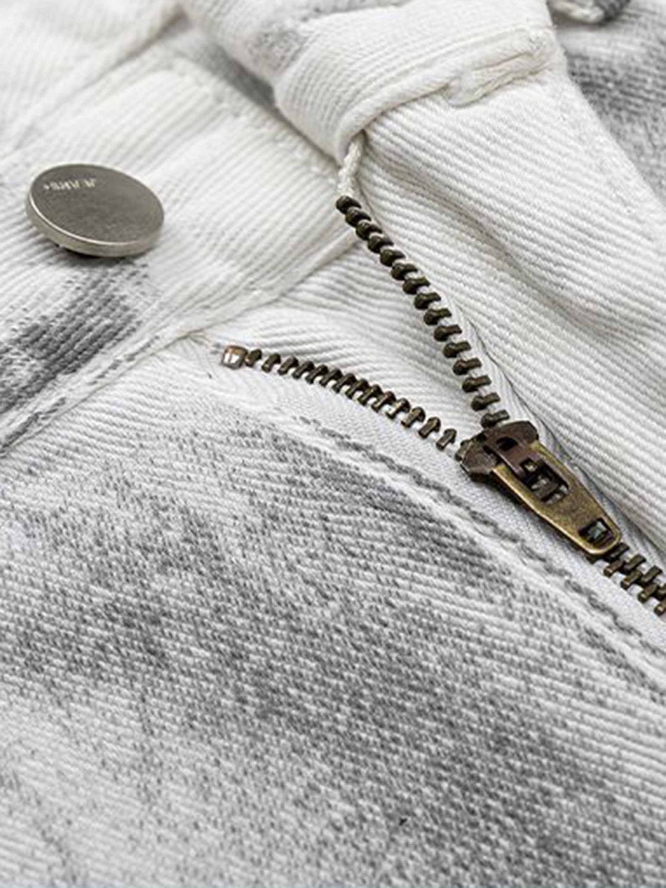 Thesupermade Hip Hop Aged Straight Leg Jeans