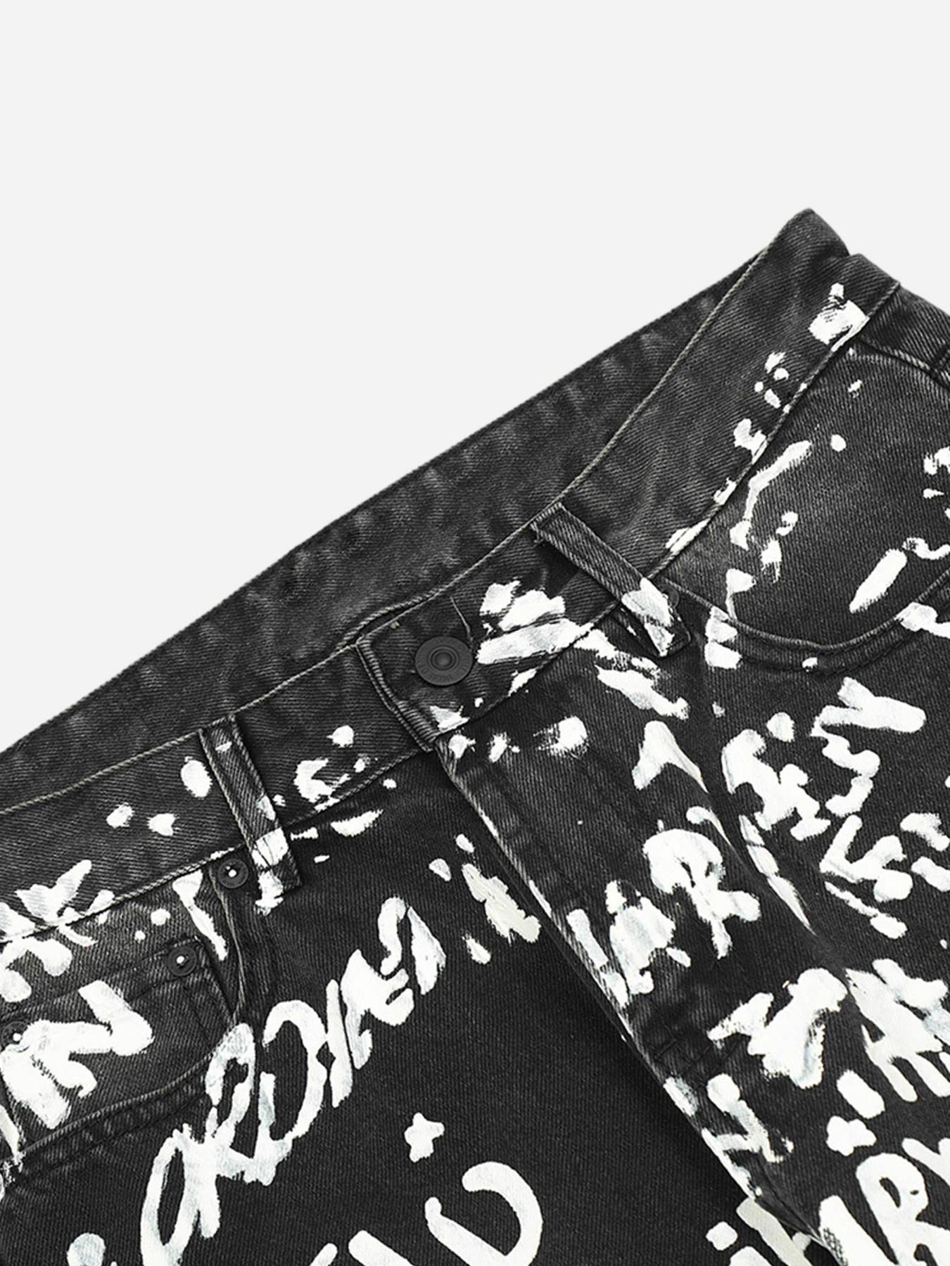 The Supermade Casual Washed And Printed Micro Jeans