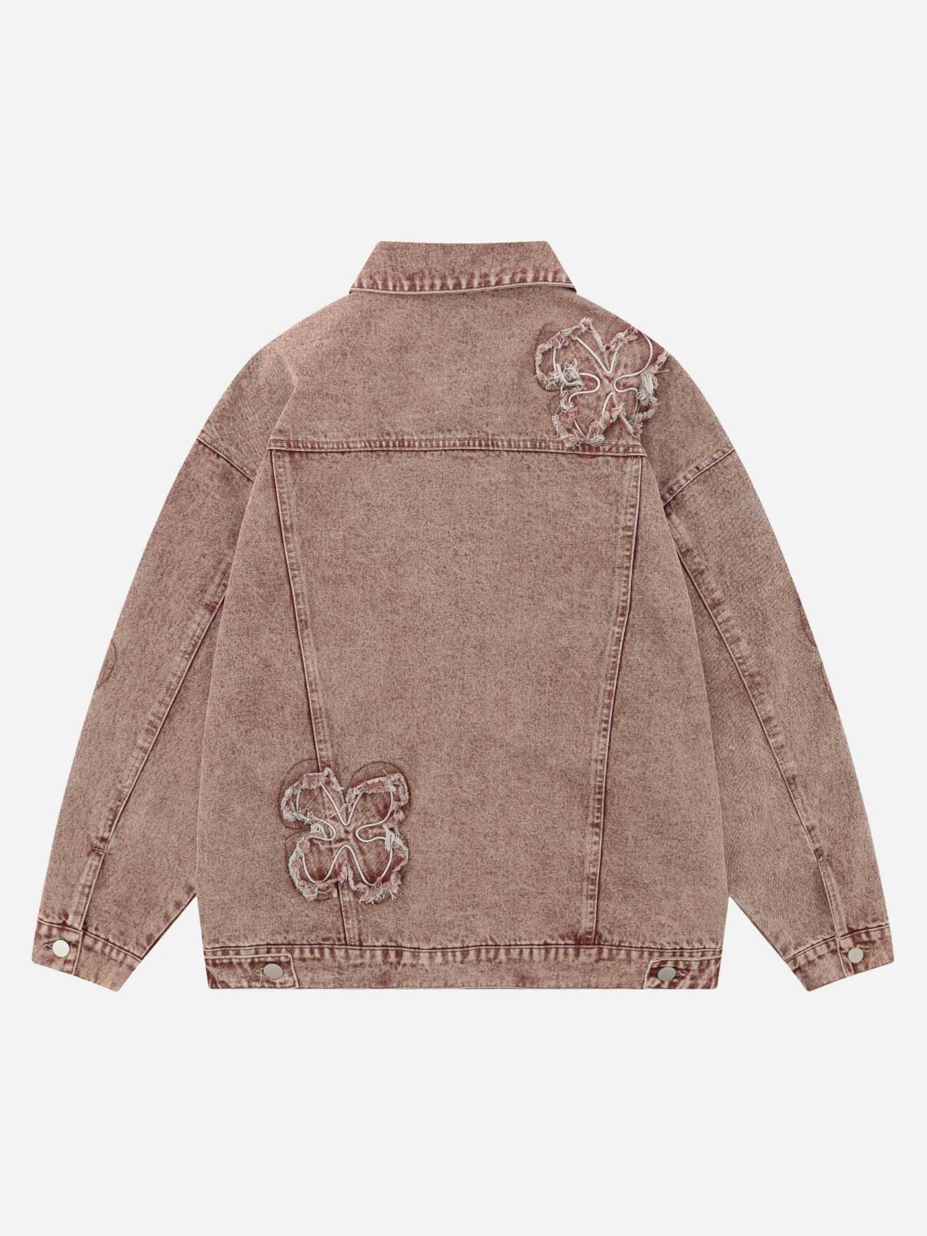 The Supermade Floral Patch Embroidered Denim Jacket