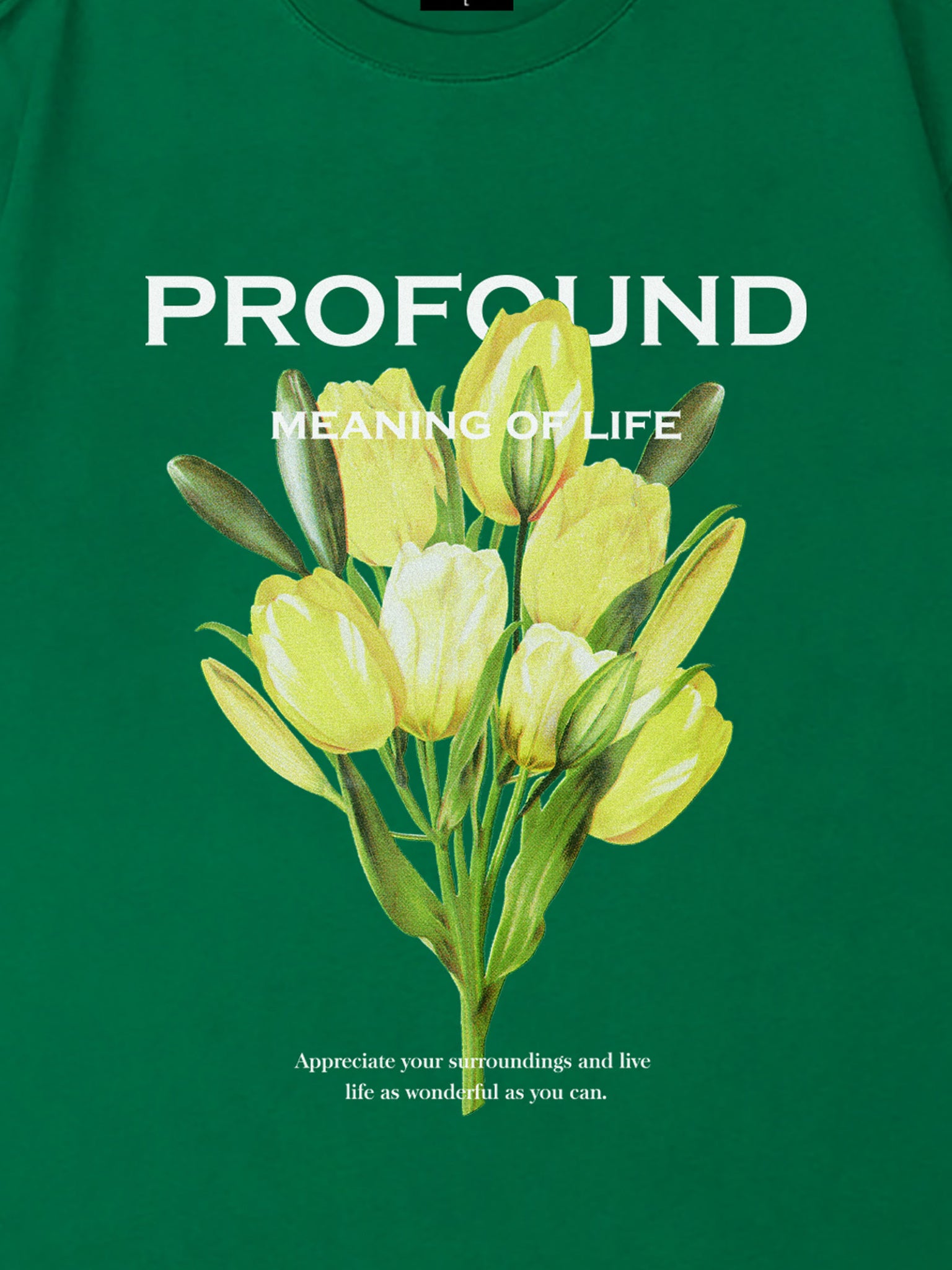The Supermade Letter Floral Print T-shirt -1373
