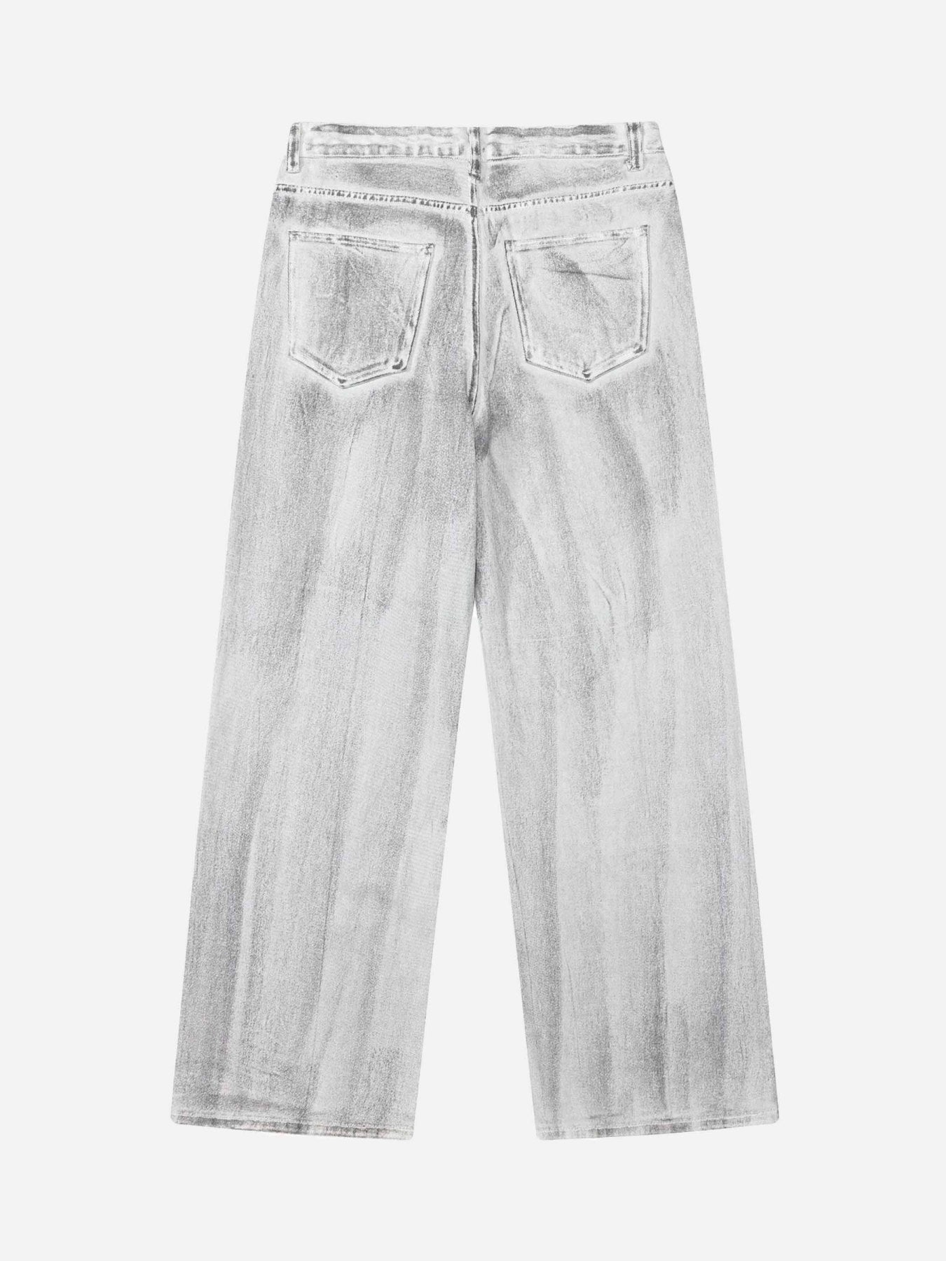 Thesupermade Hip Hop Aged Straight Leg Jeans