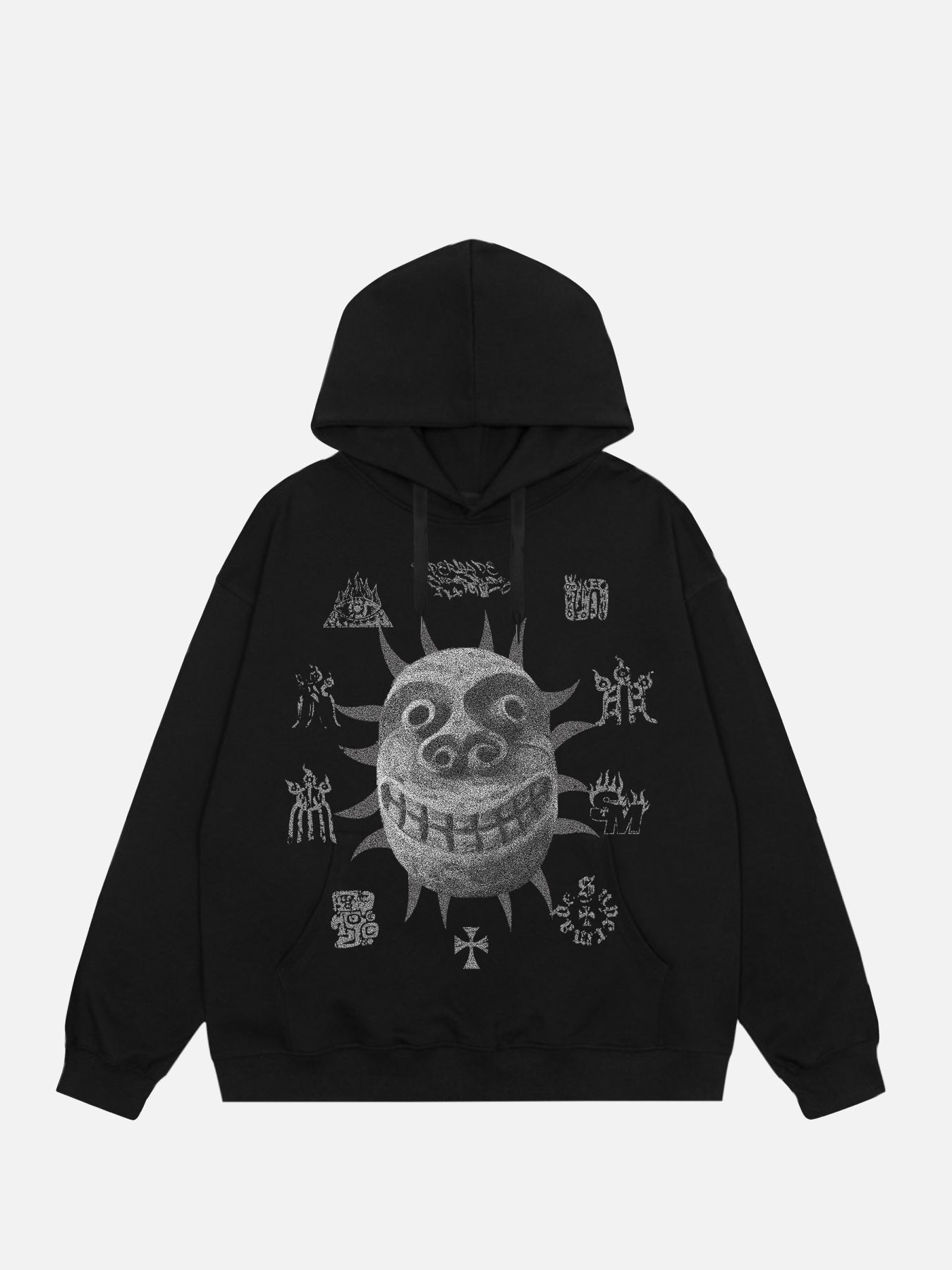 Thesupermade Shattered Ancient Country Mask Hoodie