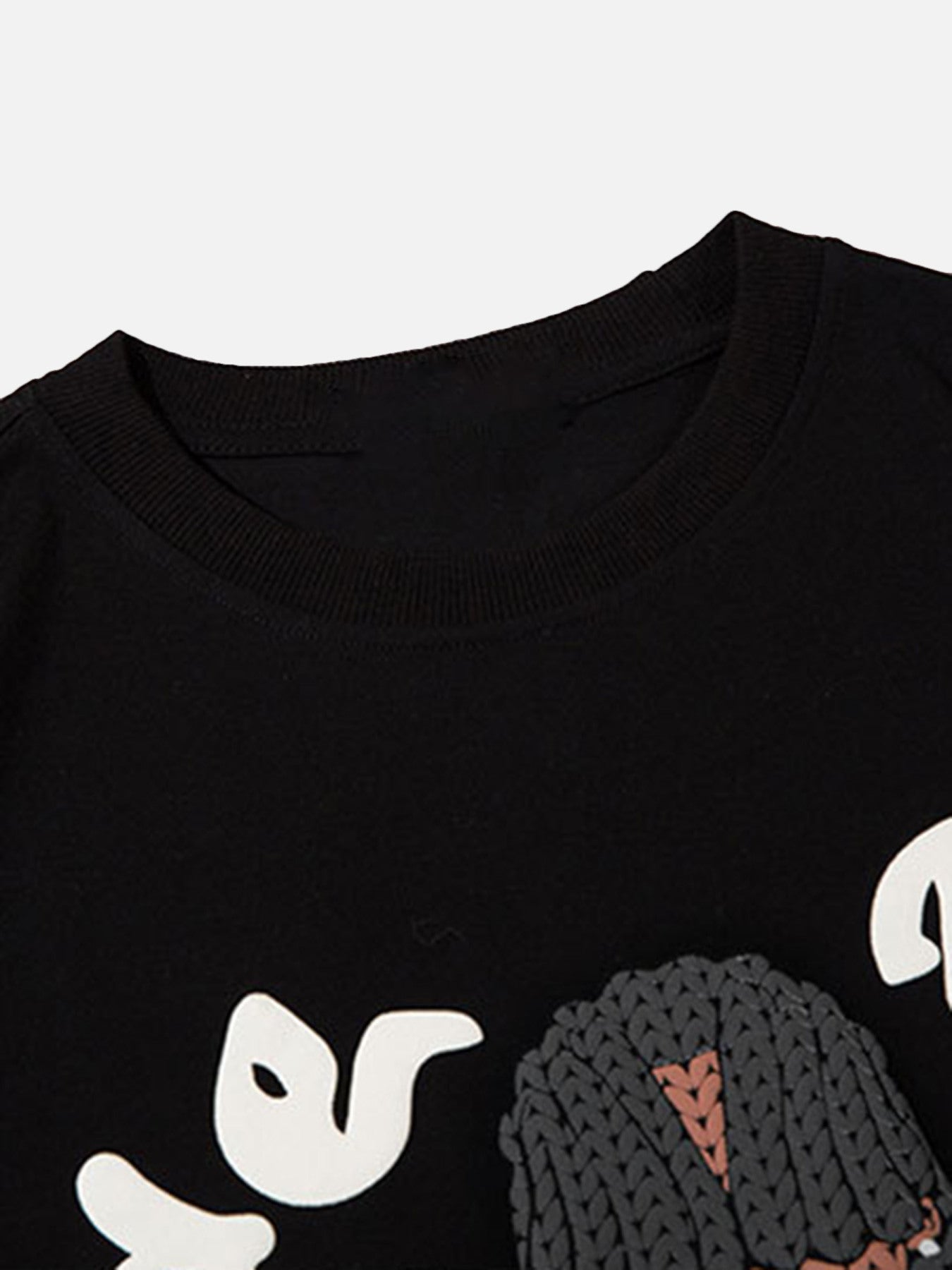 The Supermade Hip Hop Cartoon Character Print T-shirt