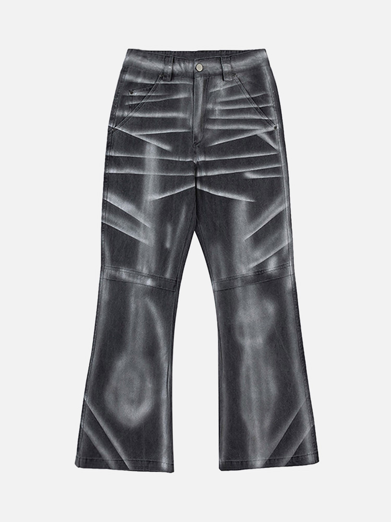 Thesupermade Airbrushed Denim Bell Bottoms