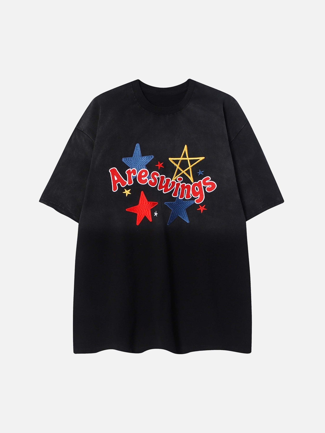 The Supermade American Wash Gradient Embroidery T-shirt