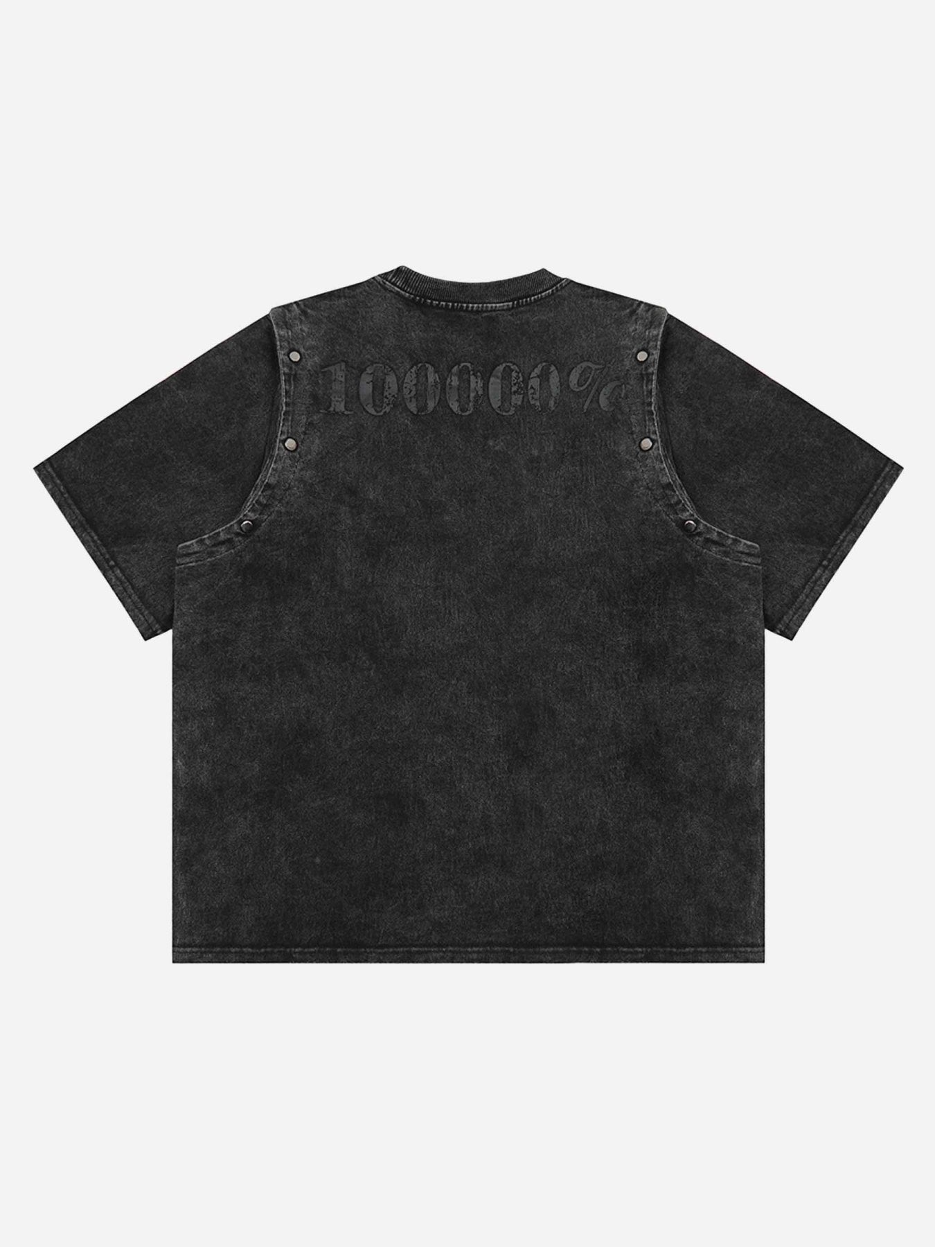 The Supermade Punk Personality Alphabet T-shirt - 1652
