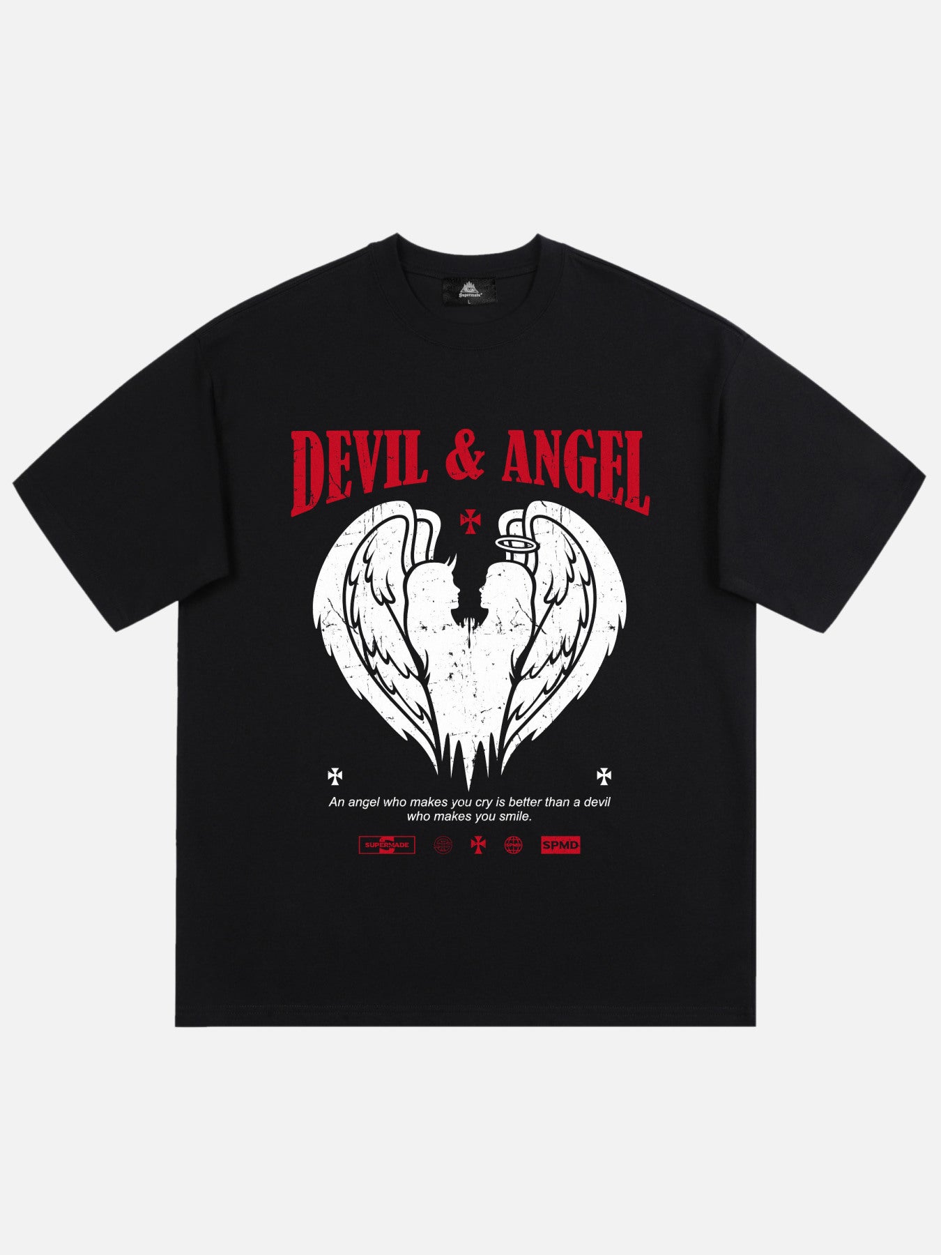 Thesupermade Devil & Angel Print T-shirt