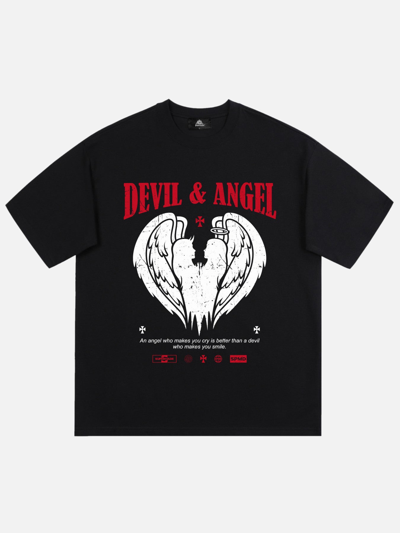 The Supermade Devil & Angel Print T-shirt