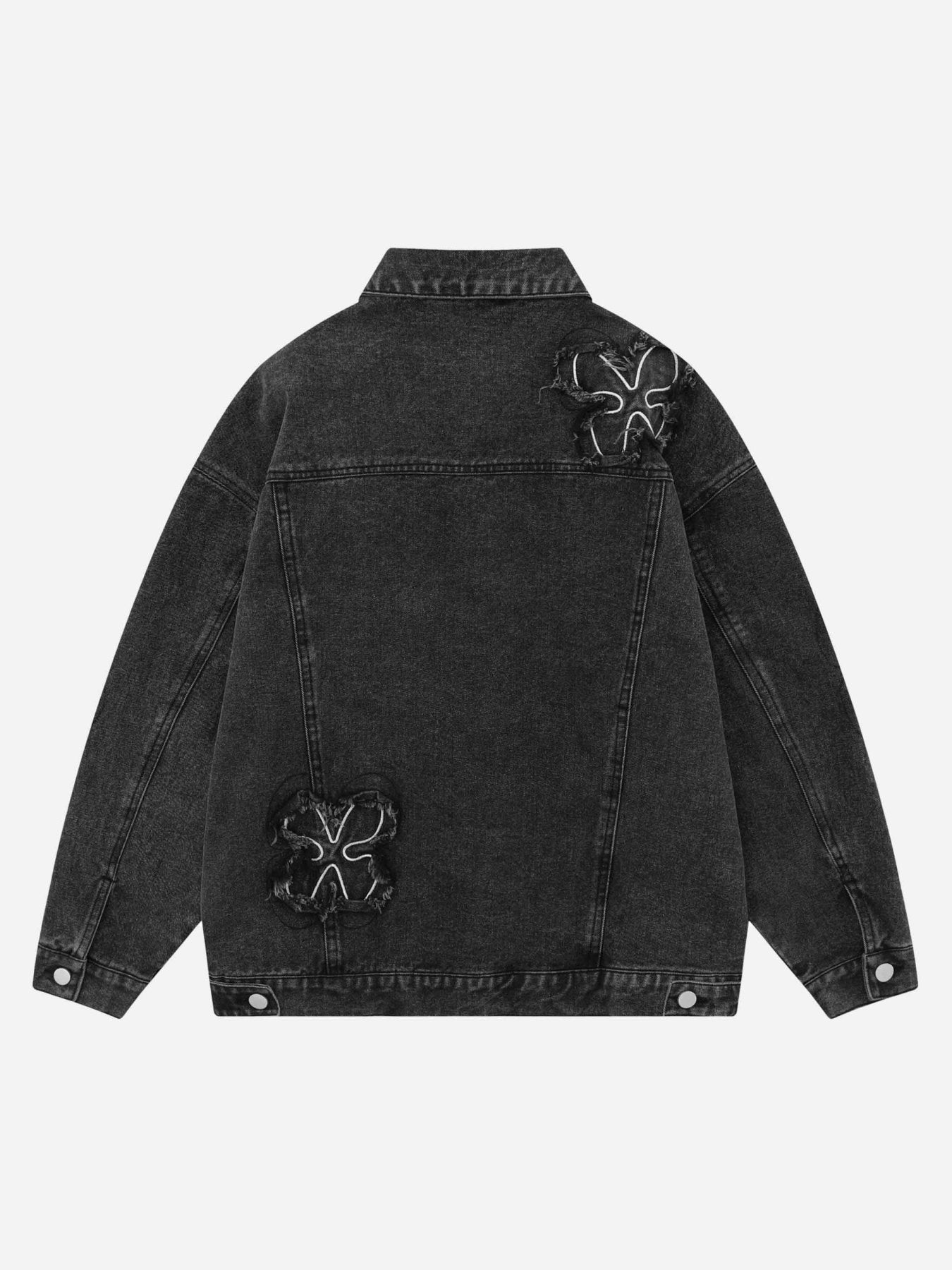 The Supermade Floral Patch Embroidered Denim Jacket