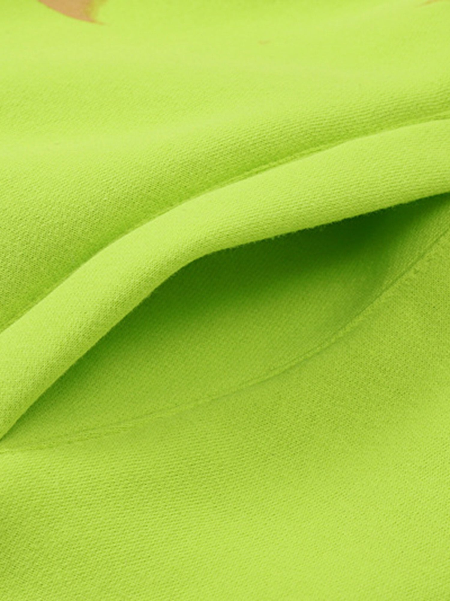 Thesupermade Fluorescent Green Mask Fleece Hoodie