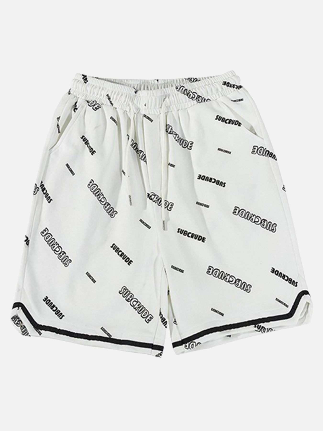 The Supermade Full Print Letters Breathable Loose Shorts