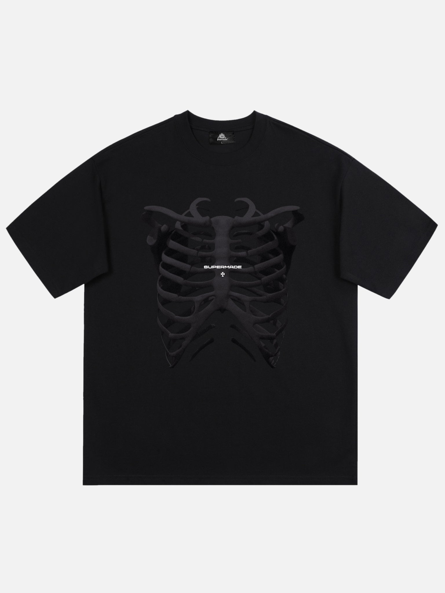 The Supermade Skull Print T-shirt