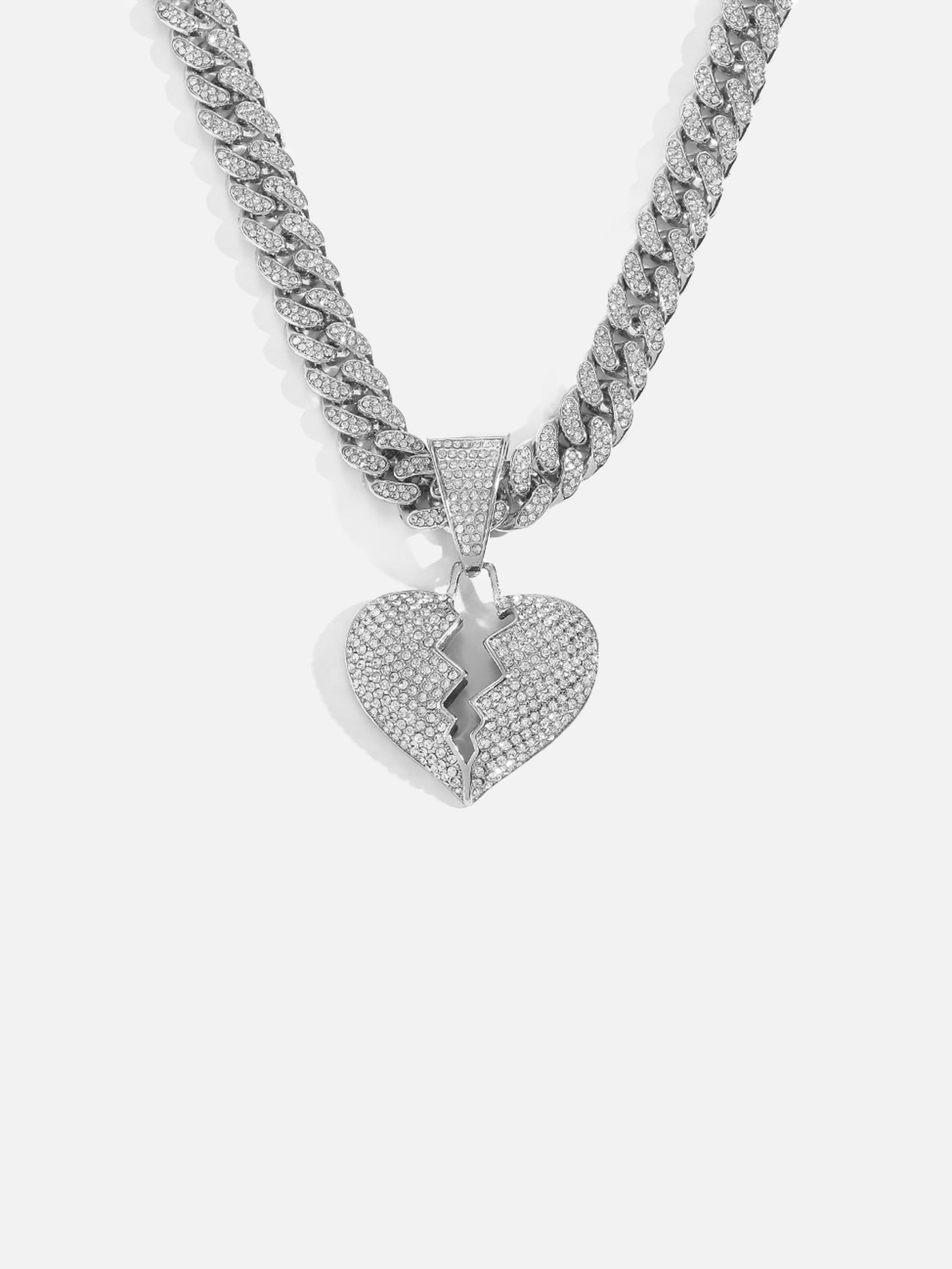 The Supermade Heartbreak Hip-hop Cuba Chain Necklace-1513