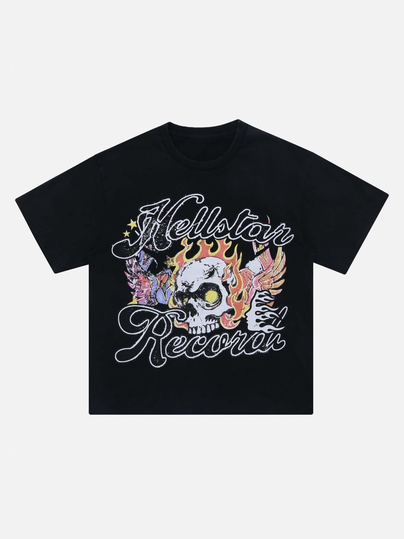 Thesupermade Demon Skull Print T-Shirt