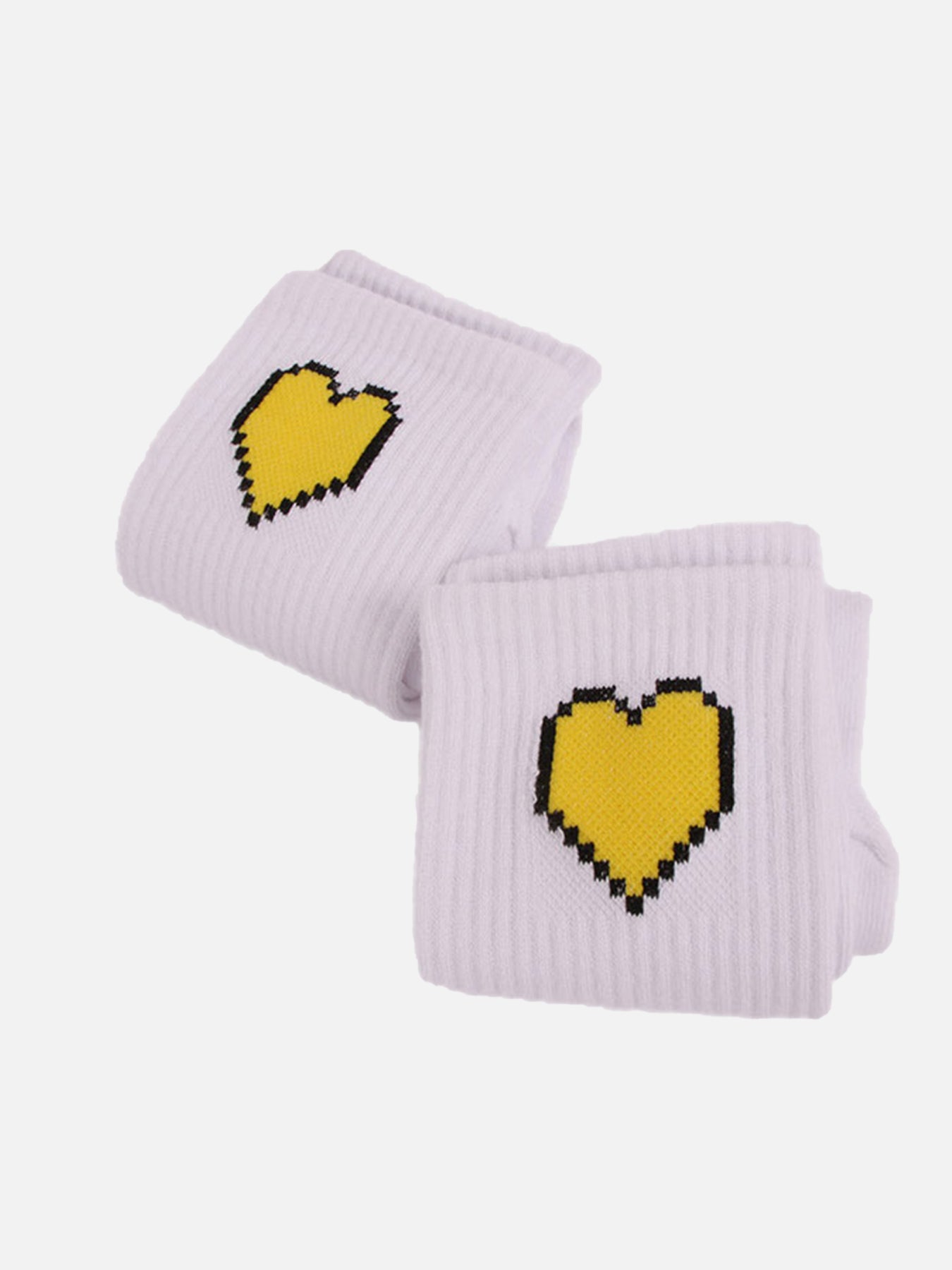 The Supermade Hip-hop Fun Love Heart Long Socks For Couples