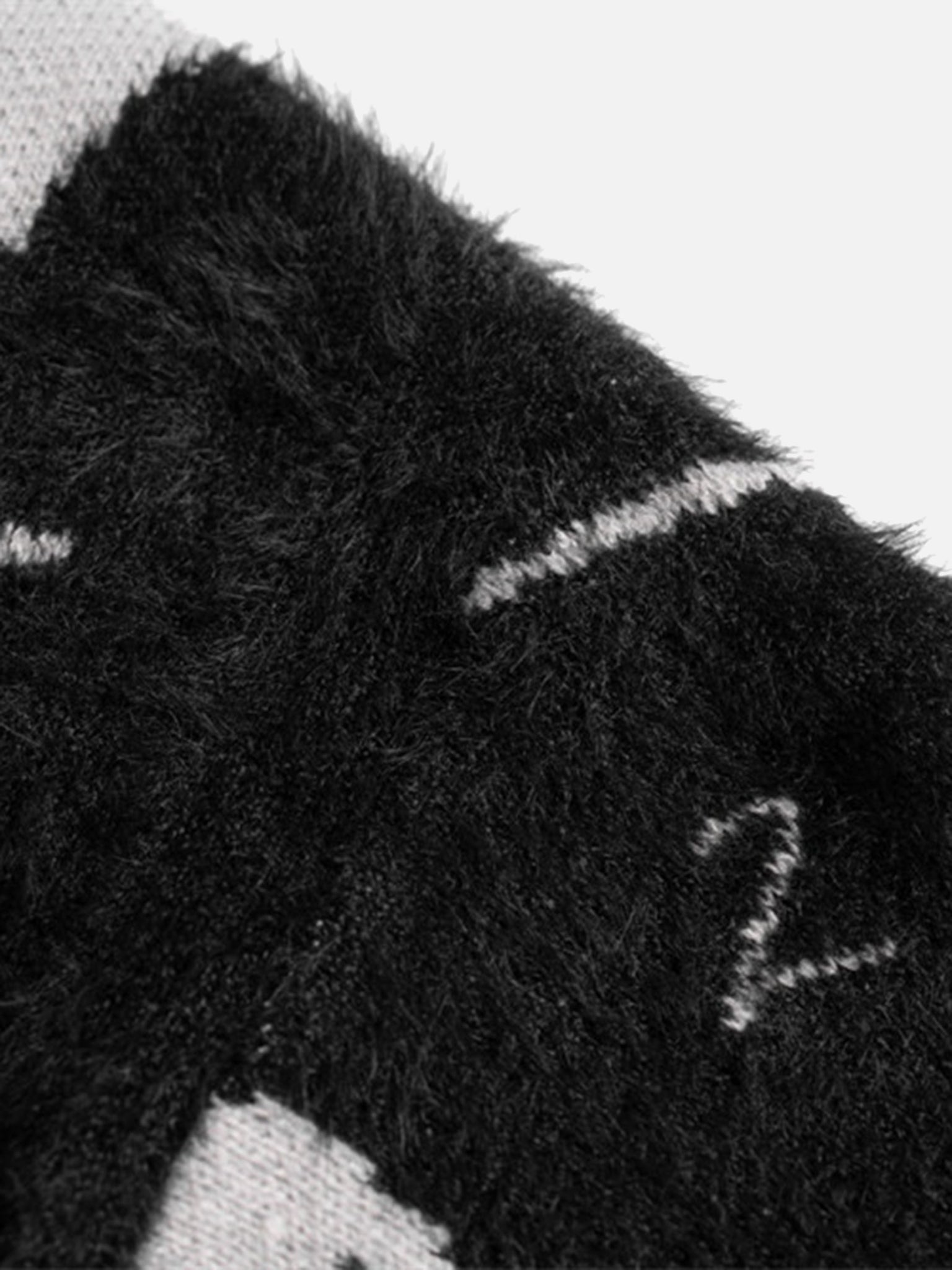 The Supermade Rip Damage Design Turtleneck Knitwear Sweater - 1525