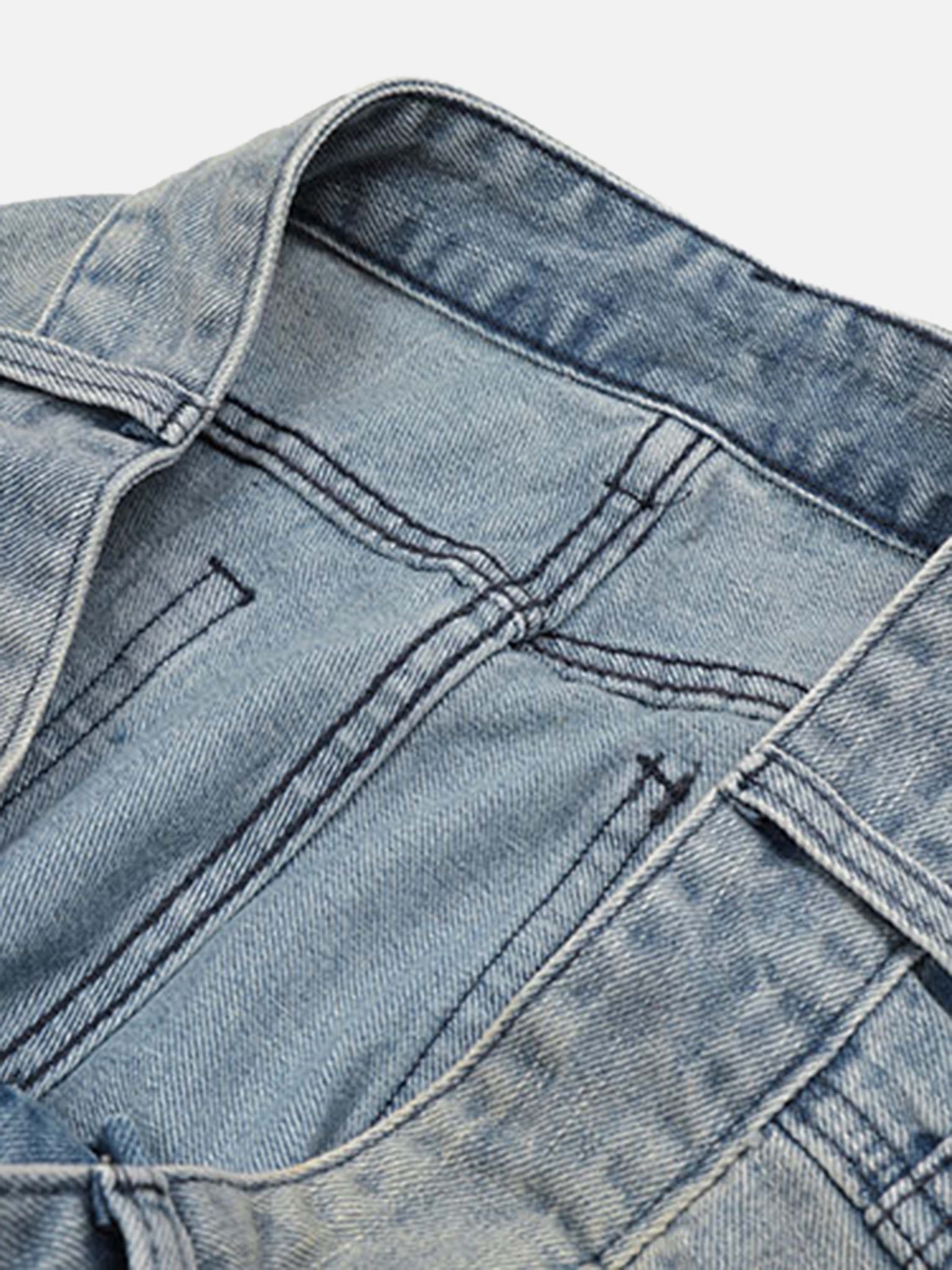 The Supermade American Vintage Star Patch Embroidered Jeans