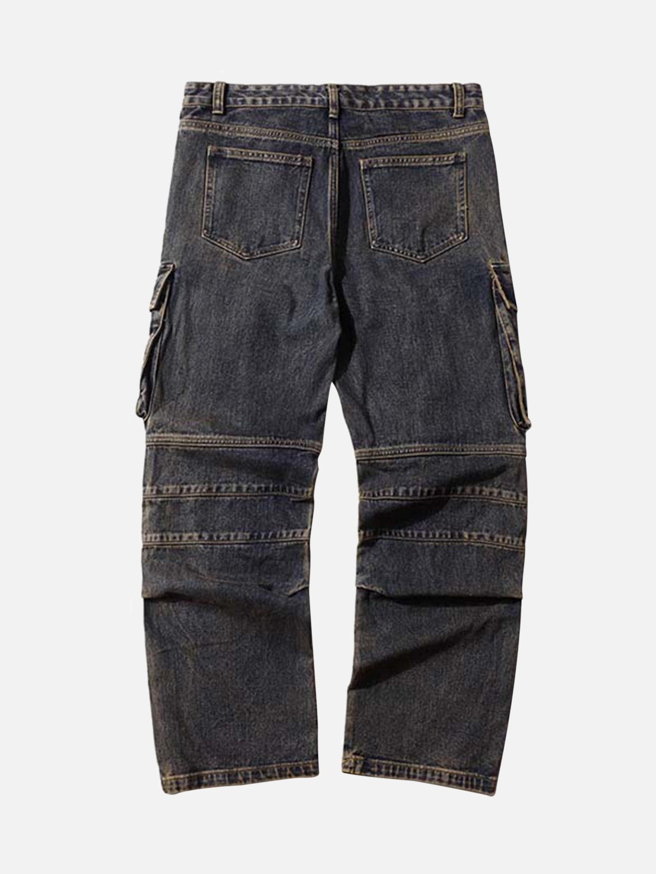 The Supermade Washed And Distressed Multi-pocket Jeans - 1698