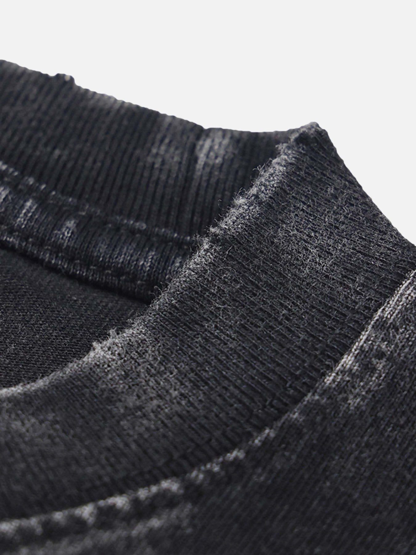 The Supermade Loose Retro Ribbed Print Washed T-shirt