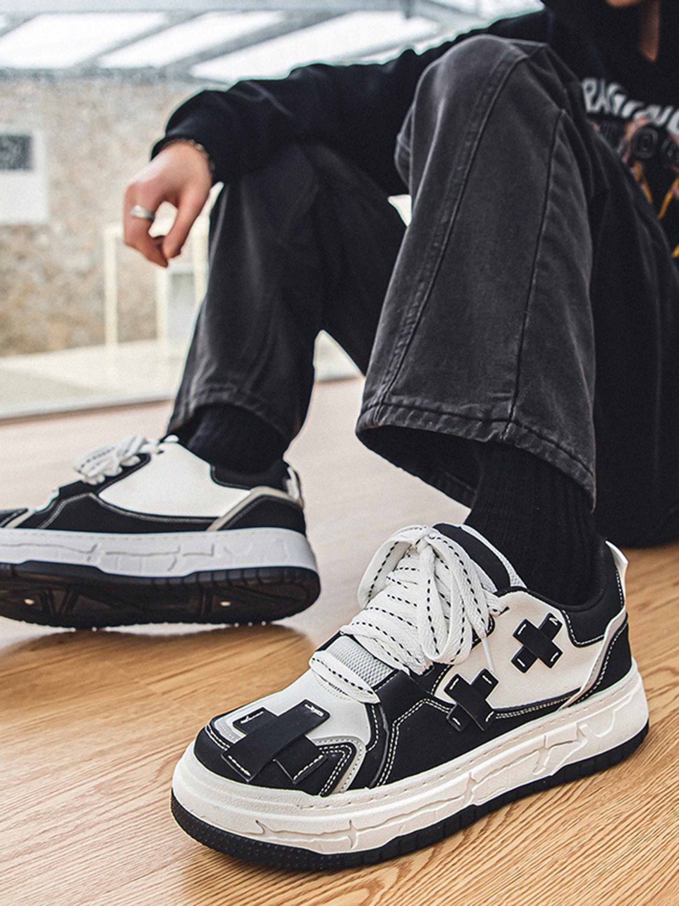The Supermade Fashionable And Versatile Thick-soled Board Shoes