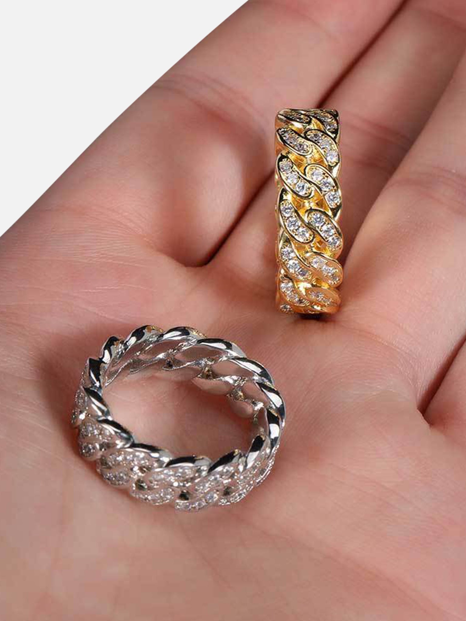 The Supermade European And American Hip Hop Zirconia Cuba Ring - 1551