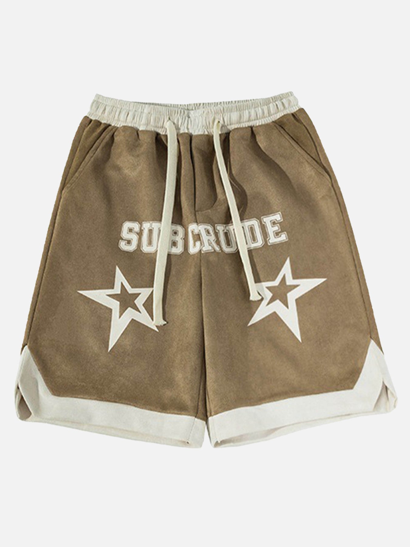 The Supermade Suede Loose Fitting Shorts