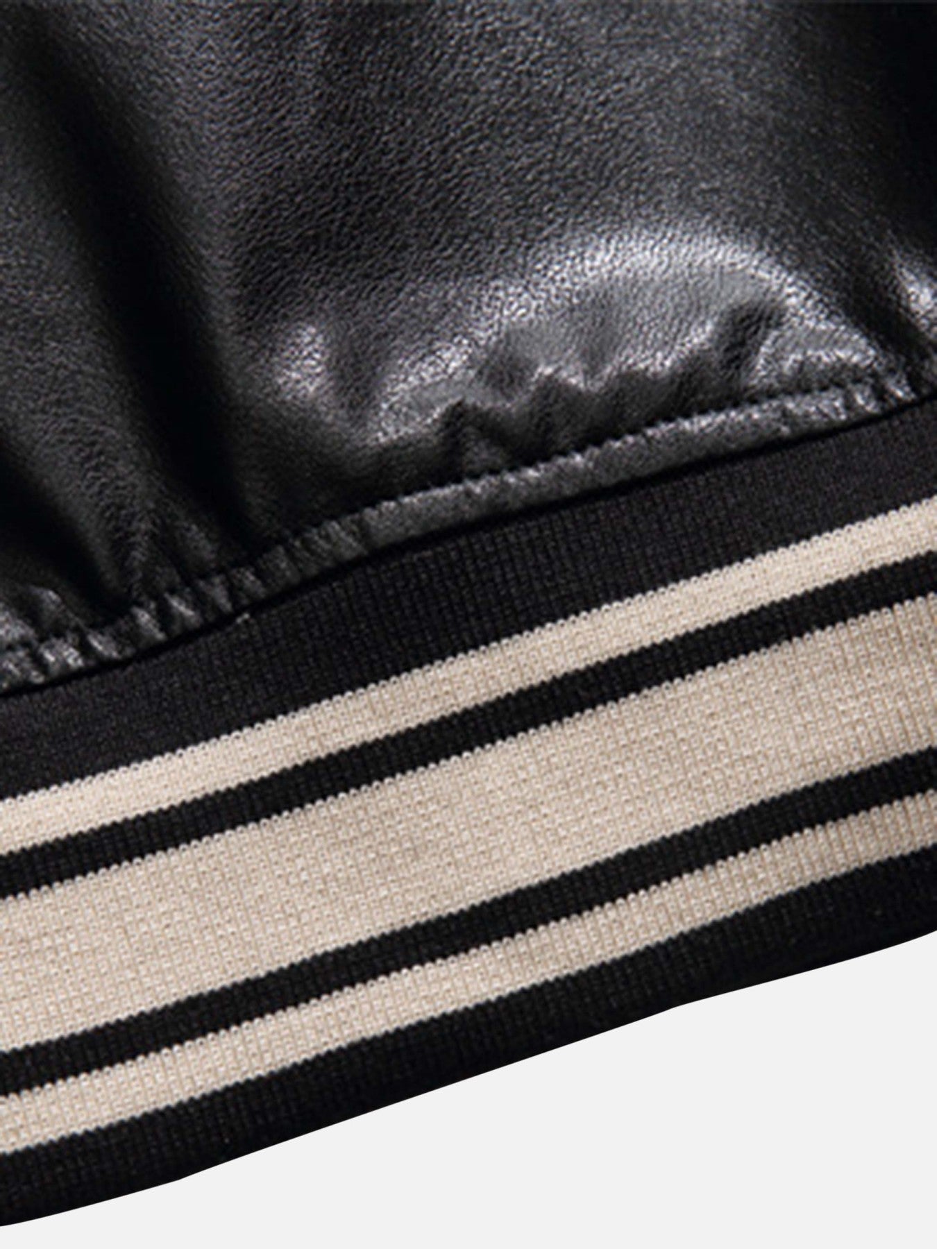 Thesupermade PU Leather Biker Jacket