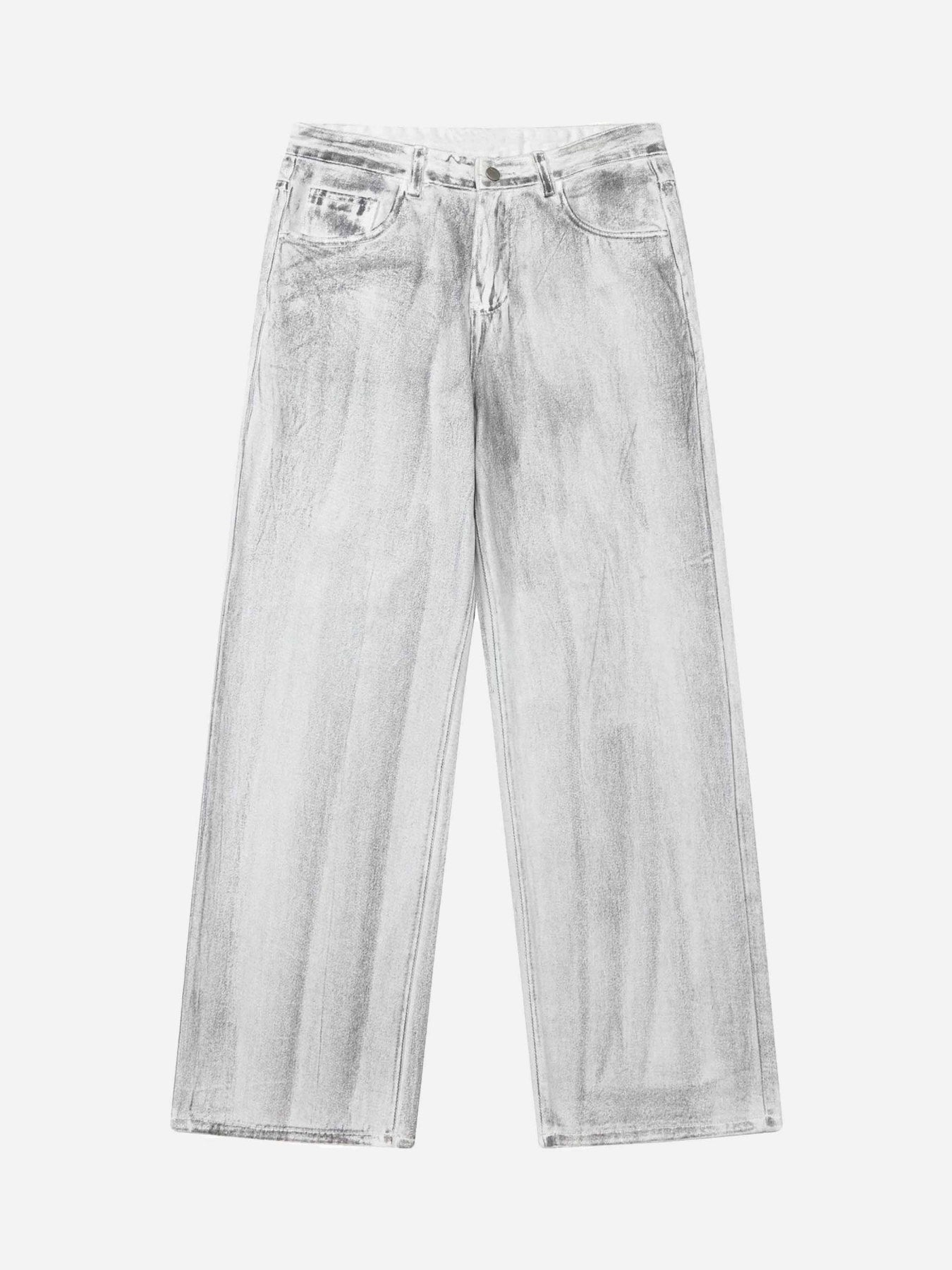 Thesupermade Hip Hop Aged Straight Leg Jeans