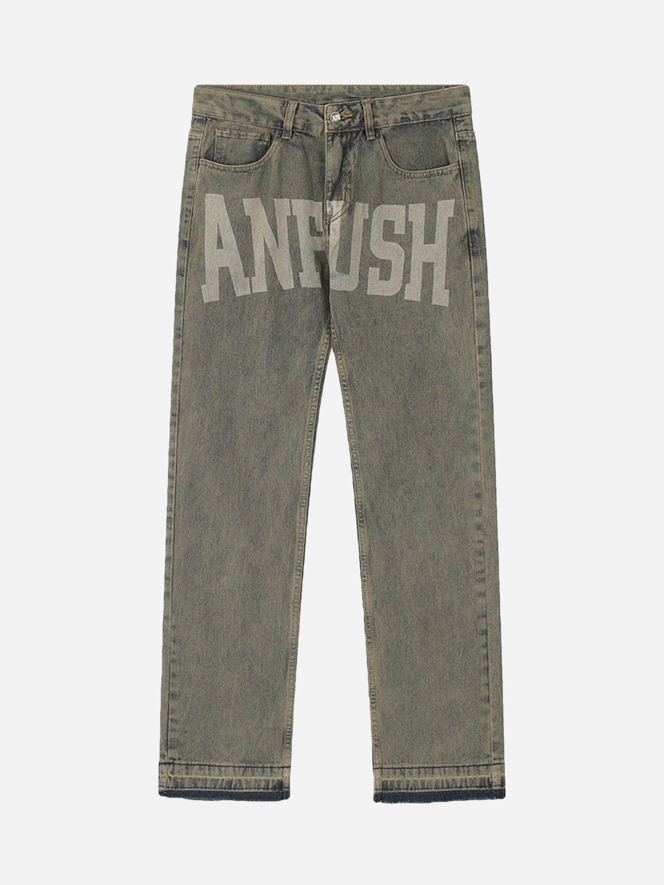The Supermade American Vintage Letter Print Jeans