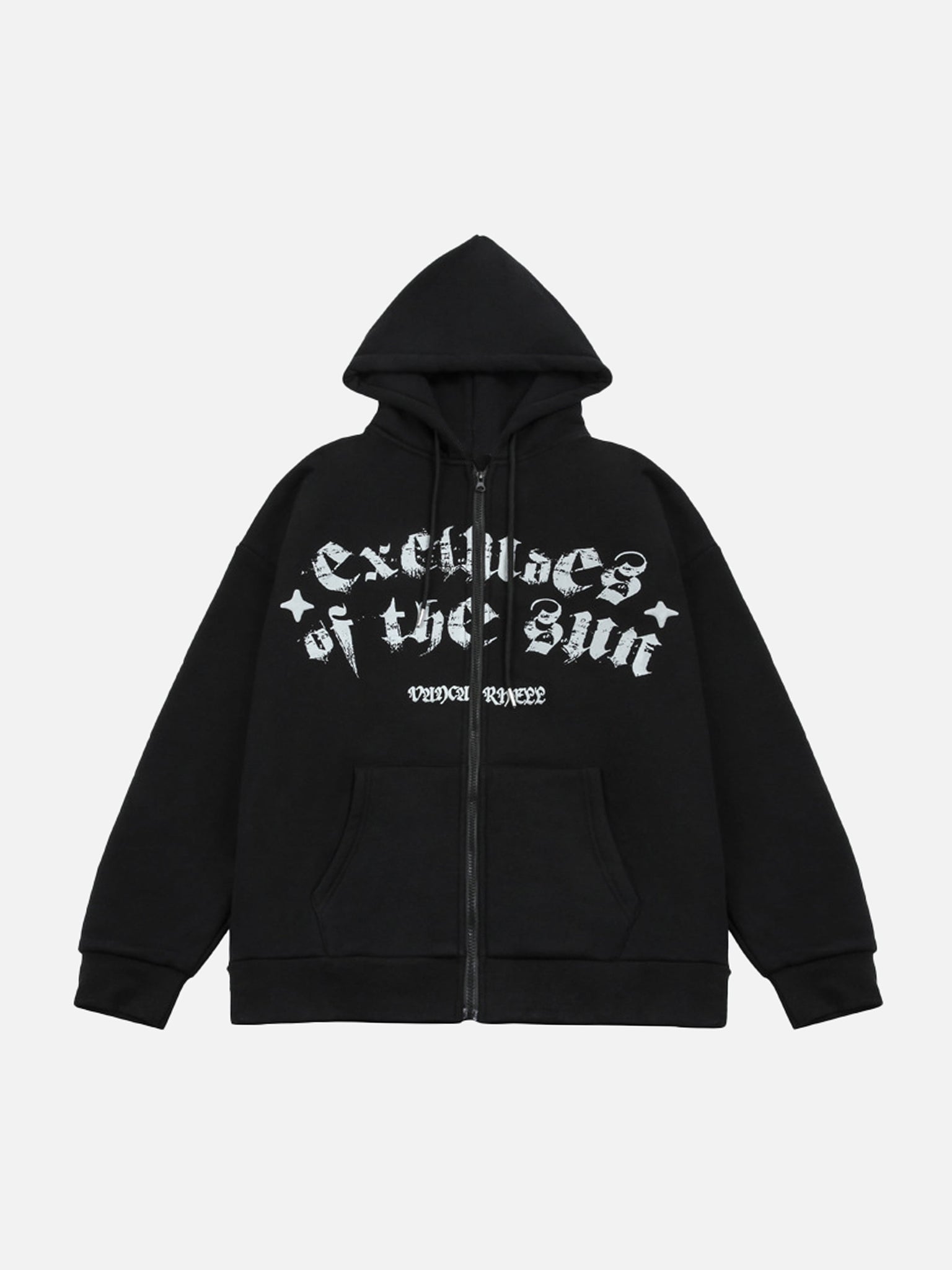 The Supermade American High Street Letter Print Padded Hoodie Jacket