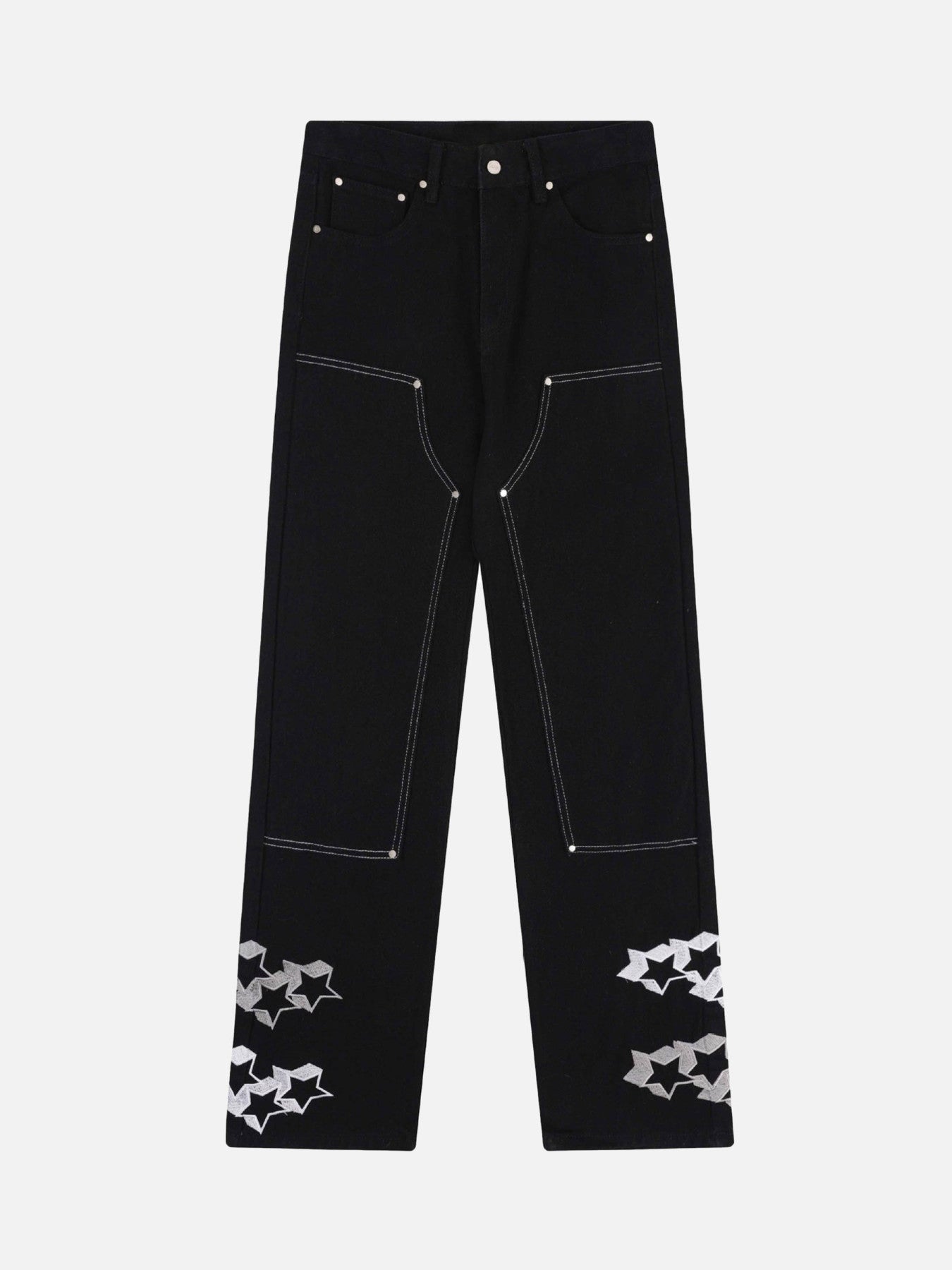 The Supermade Willow Nail Star Embroidered Jeans