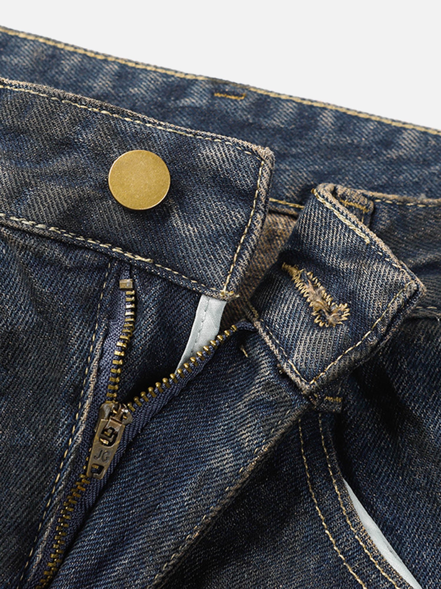 Thesupermade American High Street Heavy Duty Washed Jeans