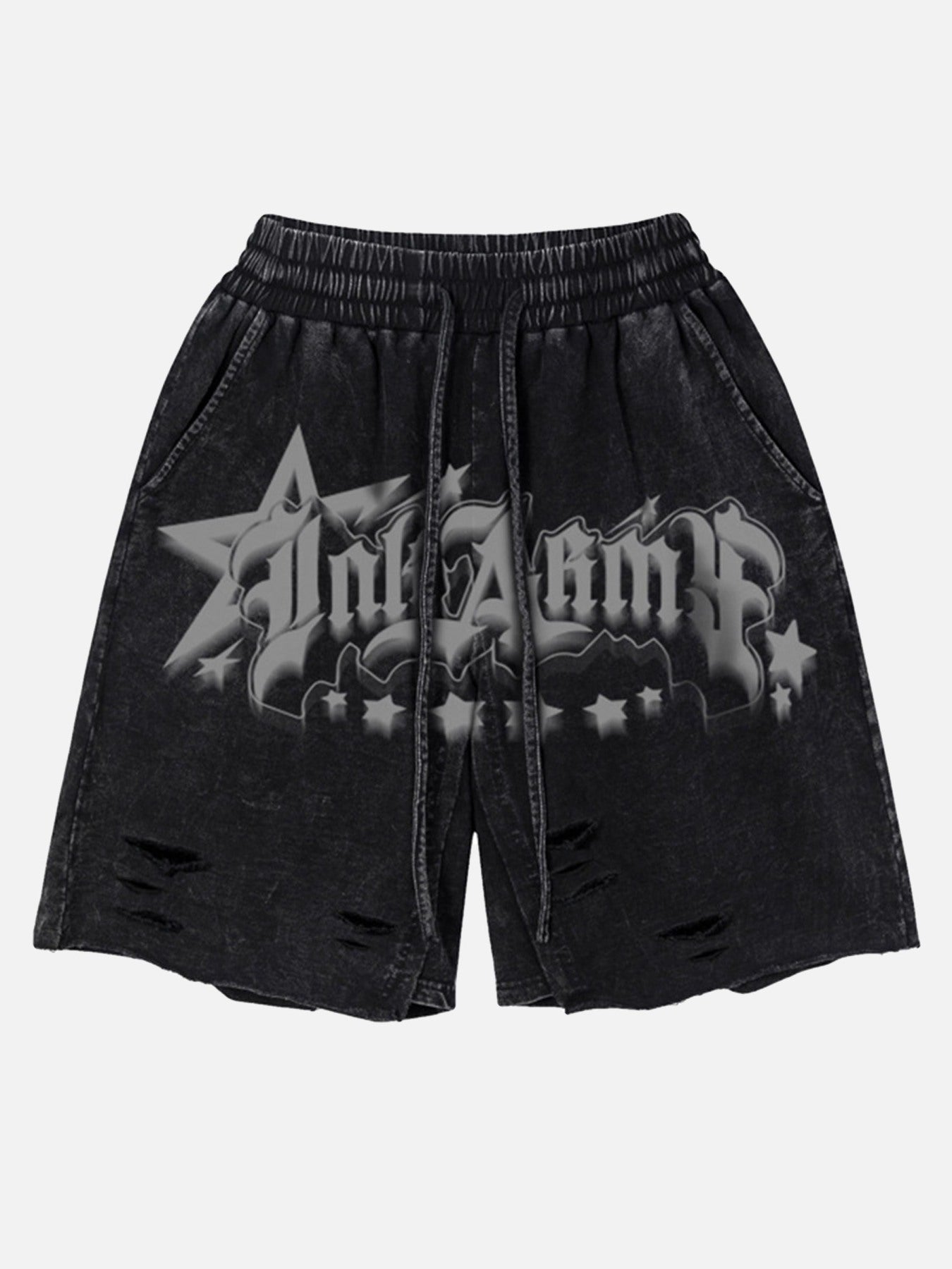 The Supermade Washed And Aged Cotton Loose-fitting Five-piece Pants
