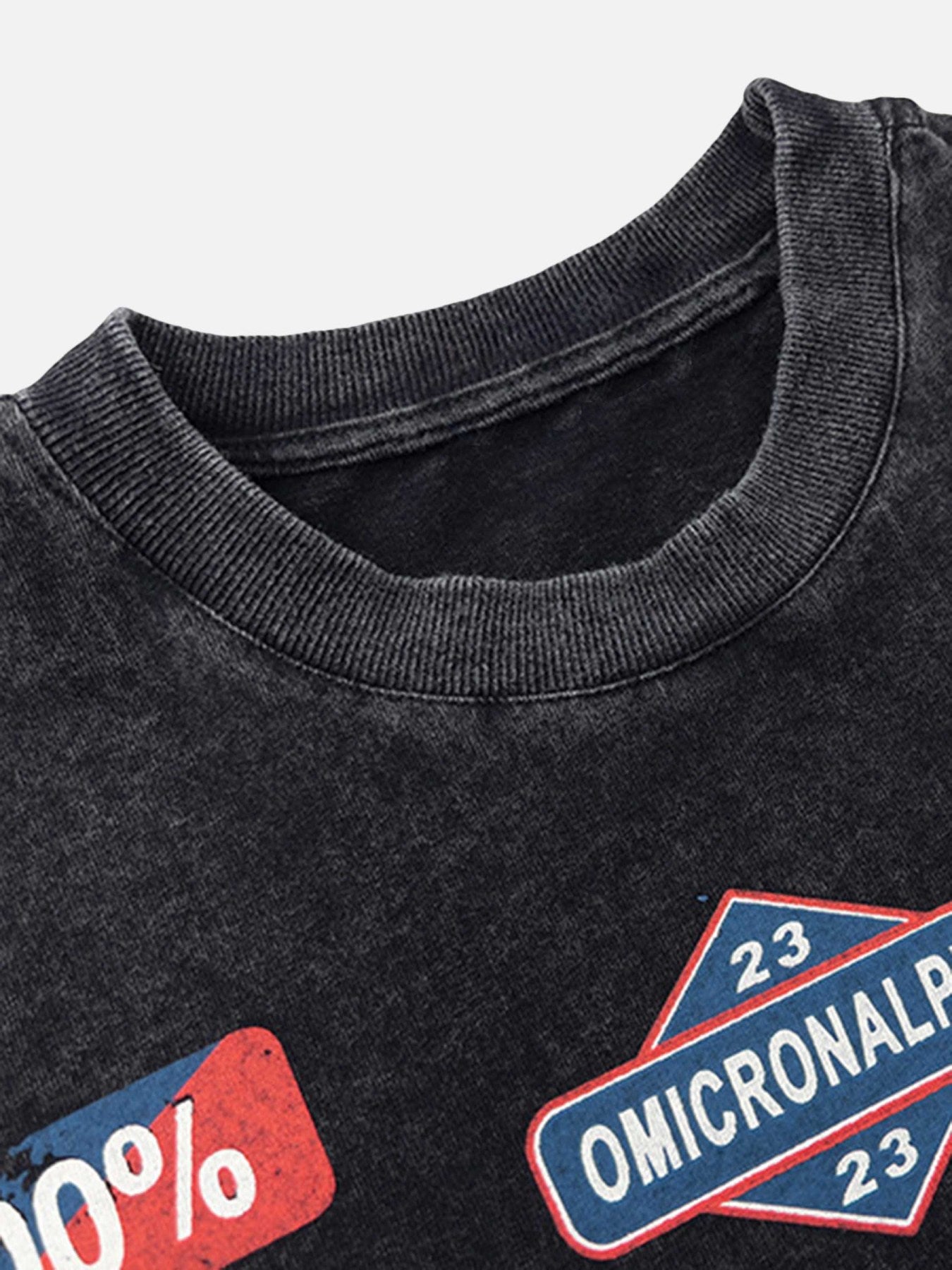 The Supermade American Letters Loose Washed Old T-shirt