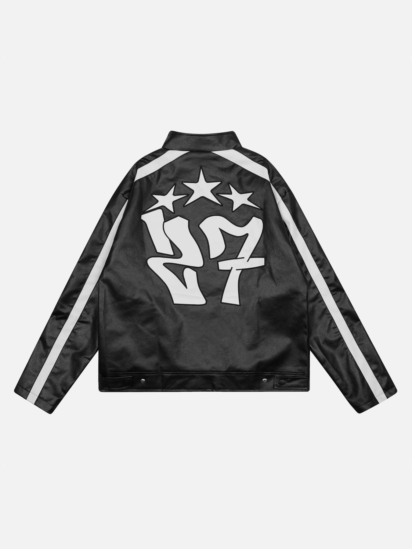 The Supermade Biker Style Embroidered Jacket