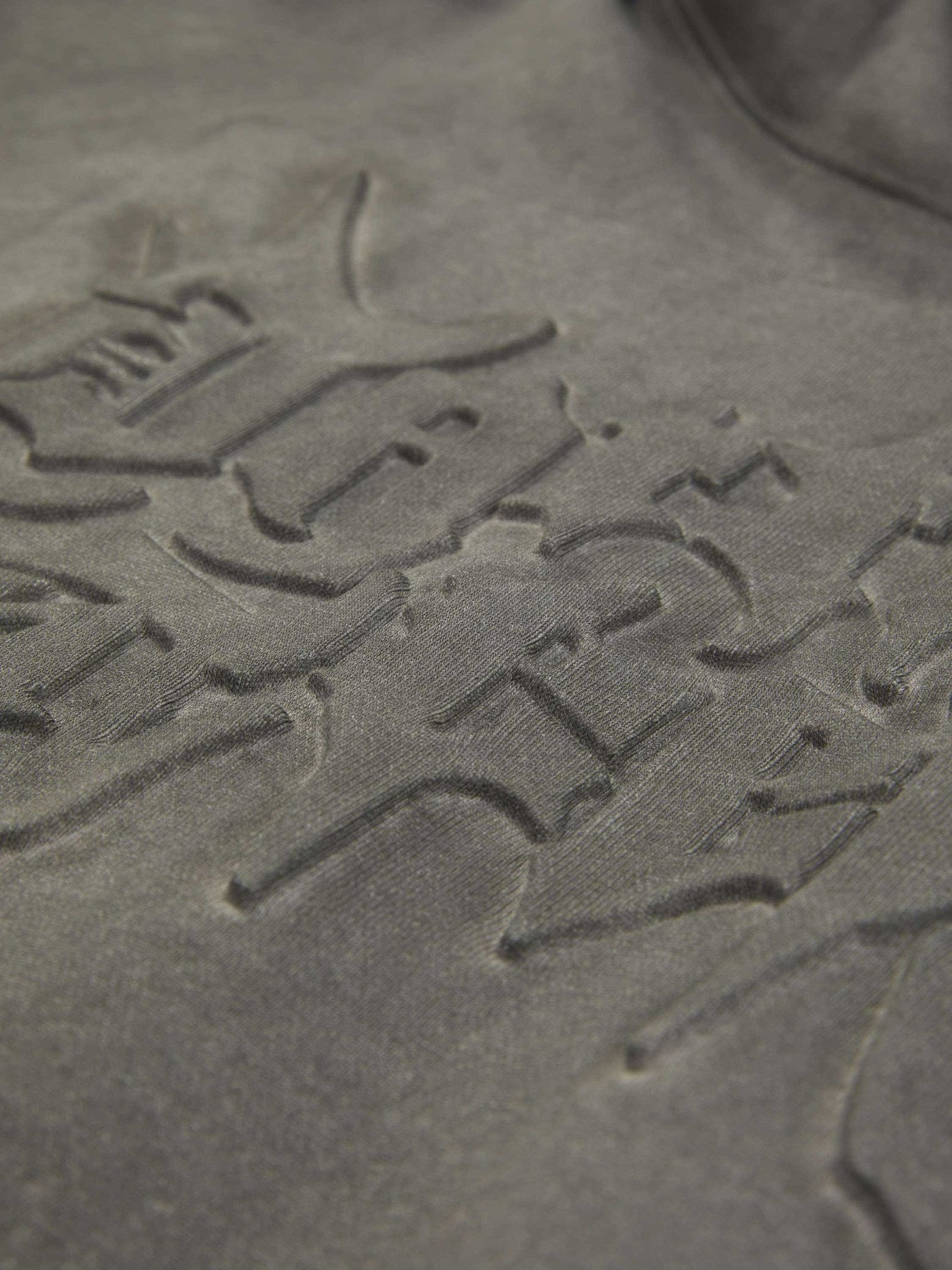 Thesupermade Stenciled Letters Washed Hoodie