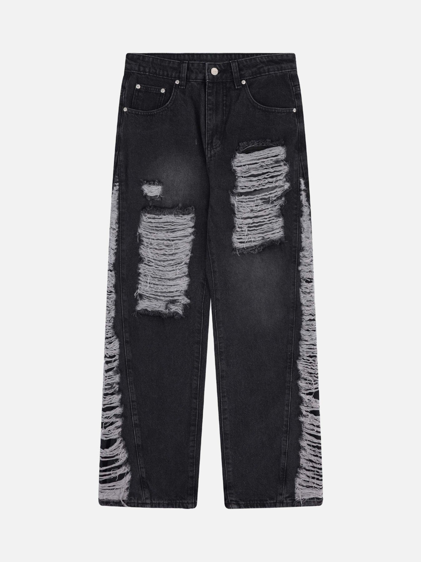 The Supermade Washed And Distressed Ripped Jeans