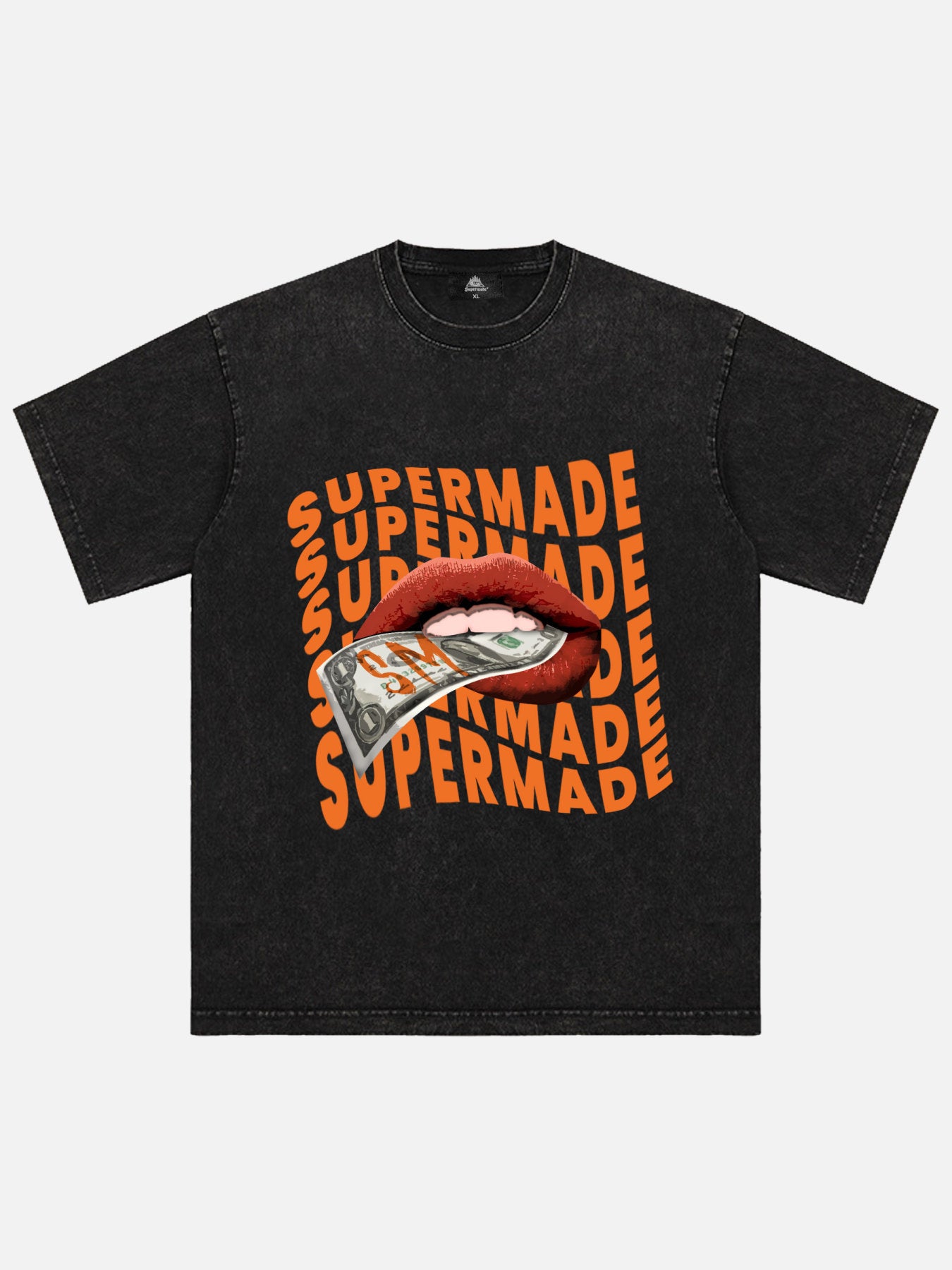 The Supermade Lips On Letters Print T-shirt