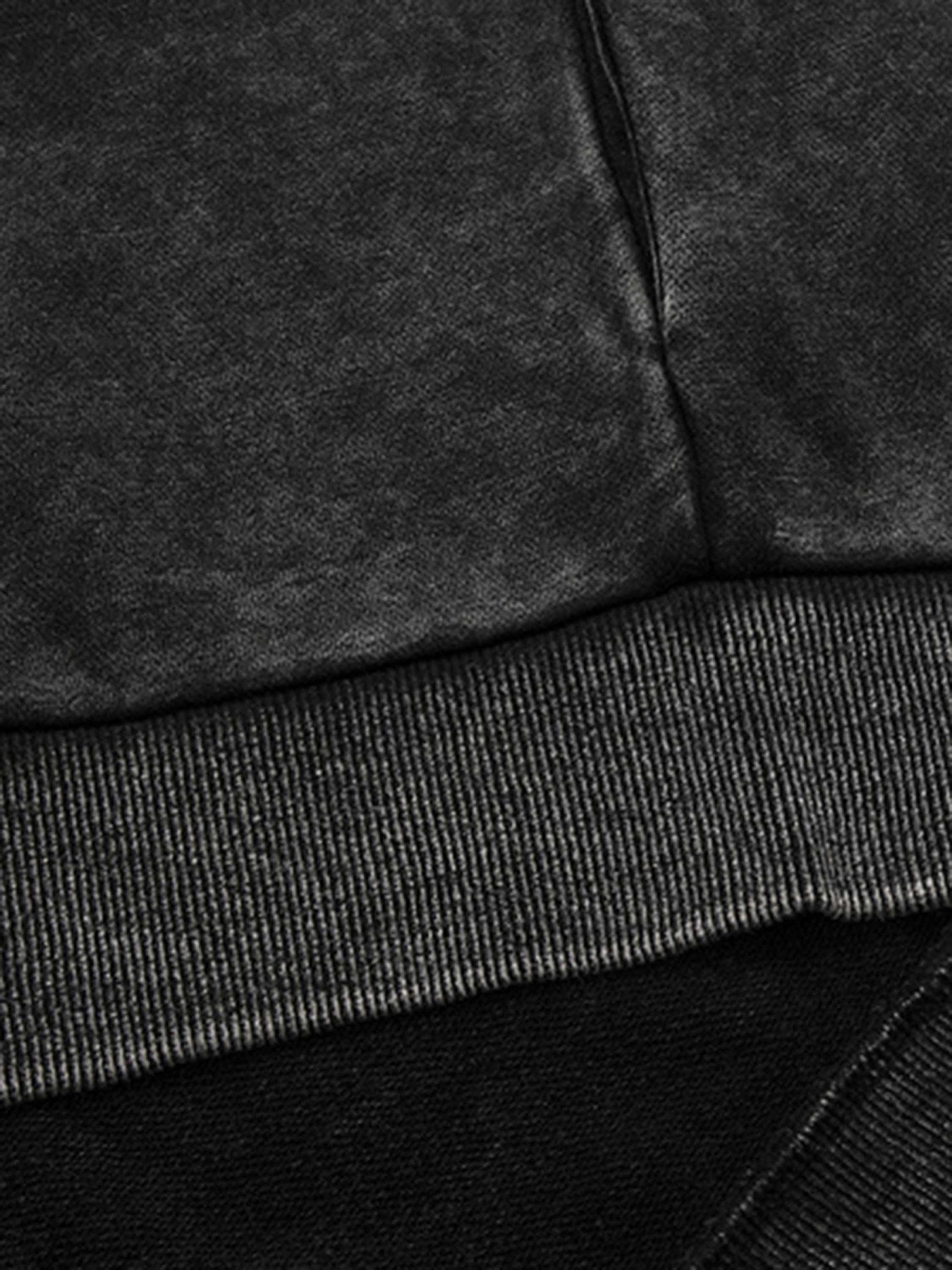 The Supermade Washed And Aged Hooded Sweatshirt  - 1674