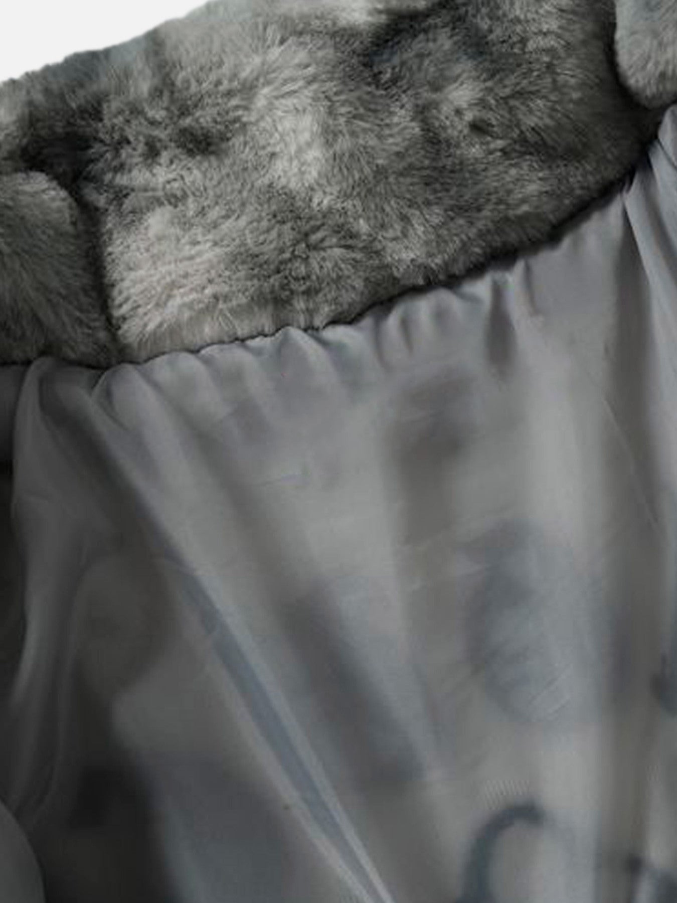 The Supermade American Vintage Tie-dye Gradient Plush Embroidered Lambswool Jacket - 1558