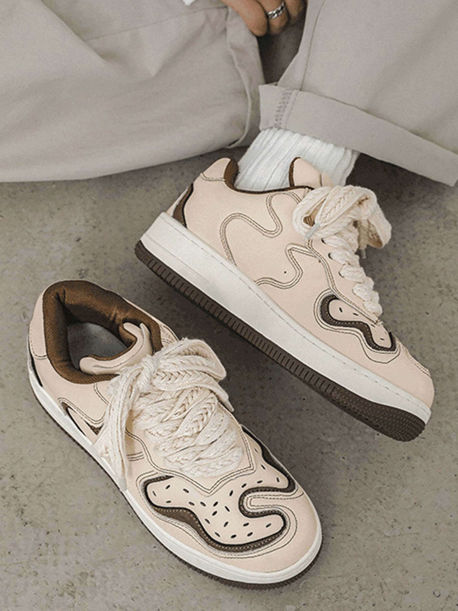 The Supermade American High Street Niche Design Skateboard Couple Shoes