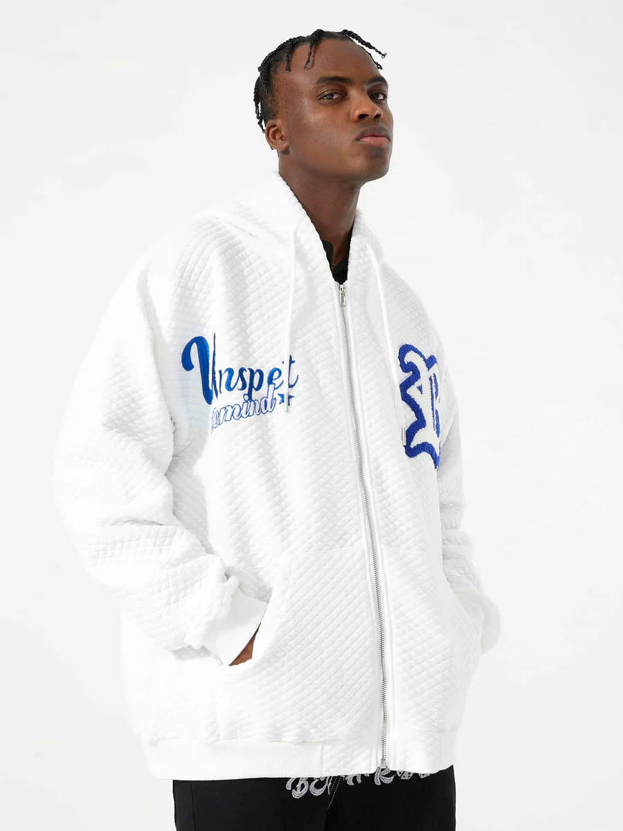 Letter Embroidered Hoodie