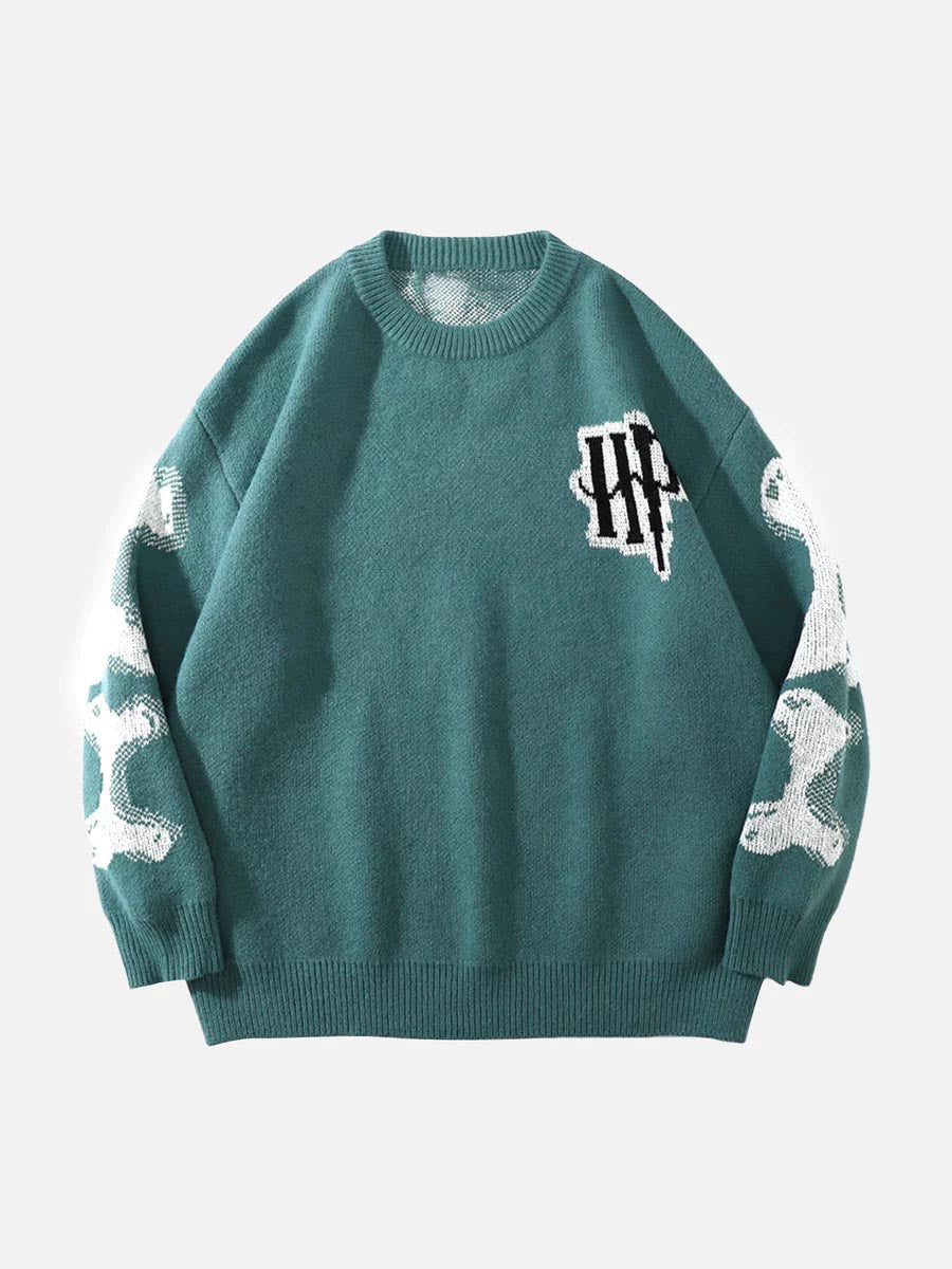 Skeleton Knit Sweater