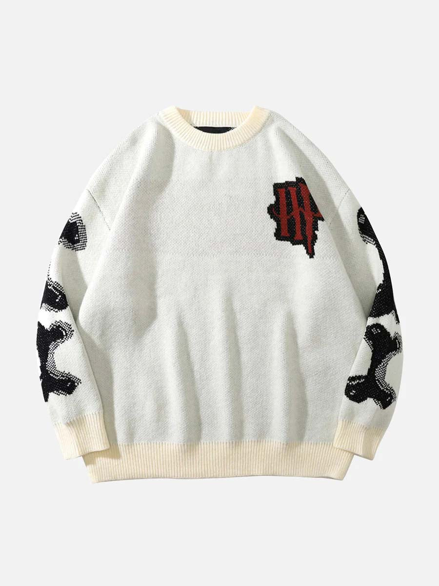 Skeleton Knit Sweater