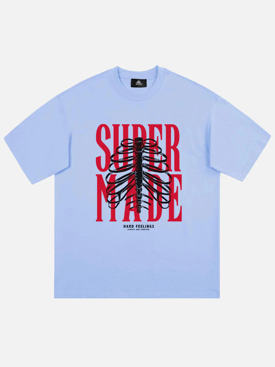 Skull Printed Logo Design T-Shirt